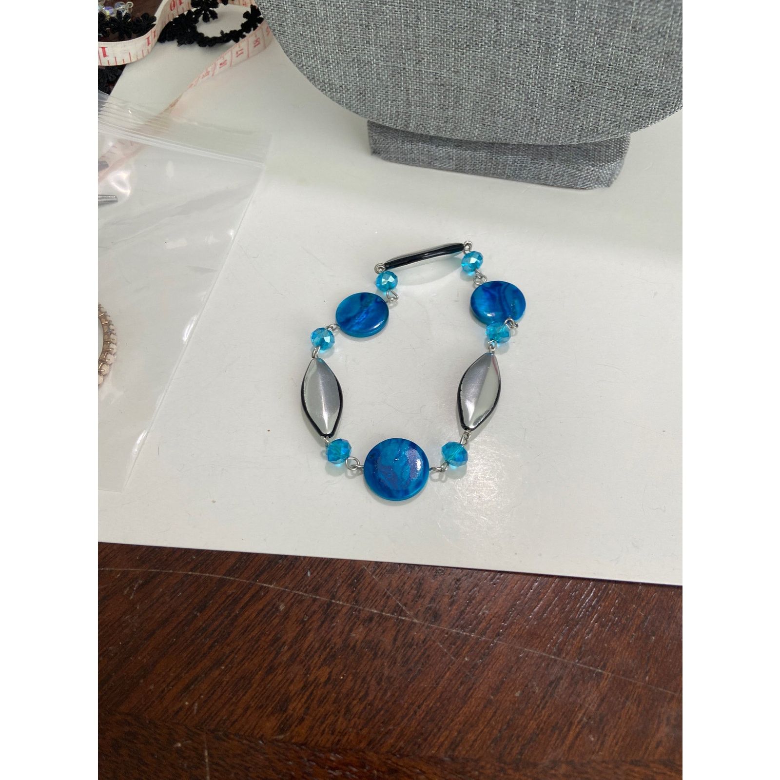 Handmade blue shell bracelet Size ONE SIZE - 3 Thumbnail