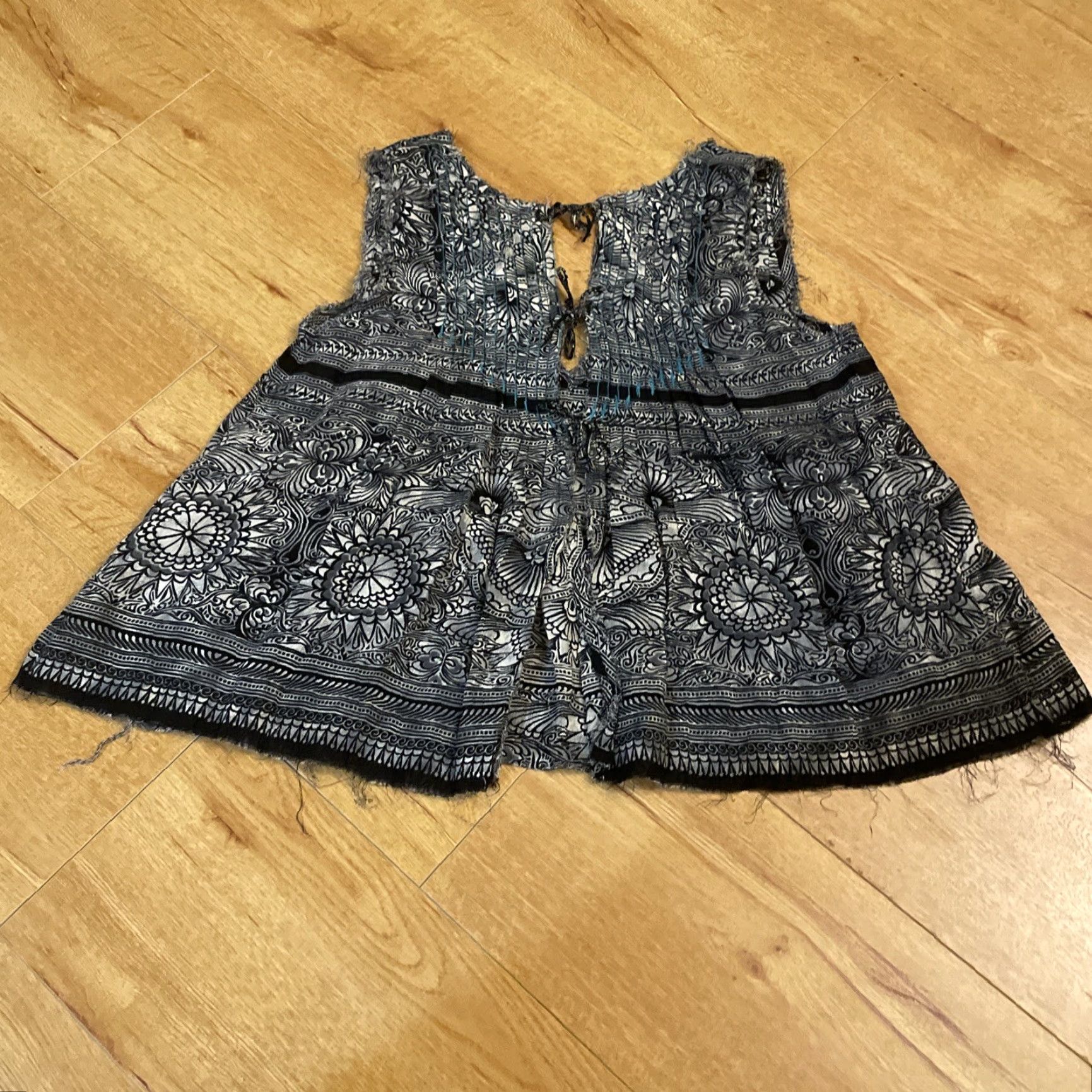 Free People Free People Myna Tank Top Blouse Sleeveless S Multicolor Adjustable Back Open Tie Strap Casual Women Summer Size S / US 4 / IT 40 - 7 Thumbnail