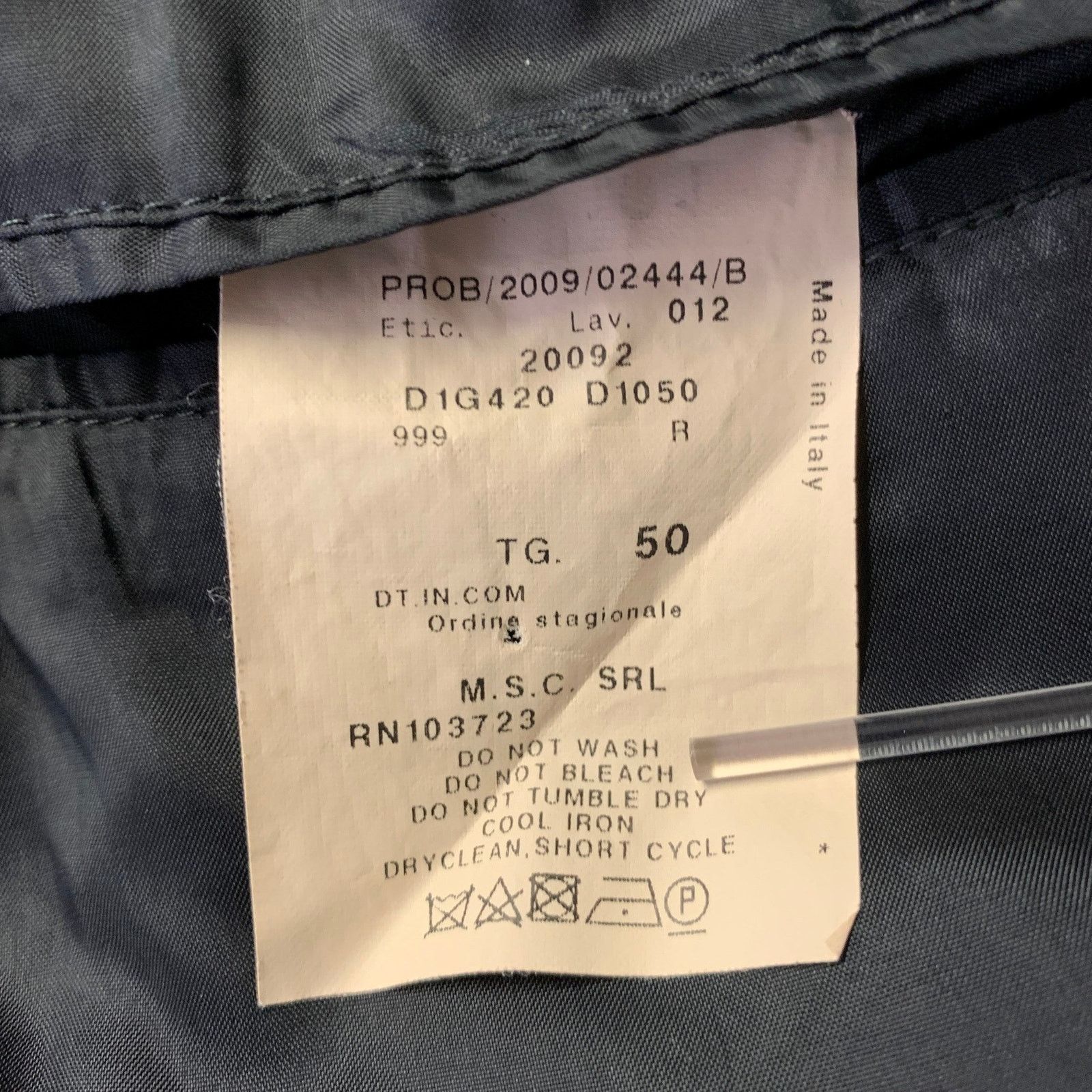 Emporio Armani EMPORIO ARMANI 40 Black Polyester Notch Lapel Sport Coat Size 40R - 6 Thumbnail