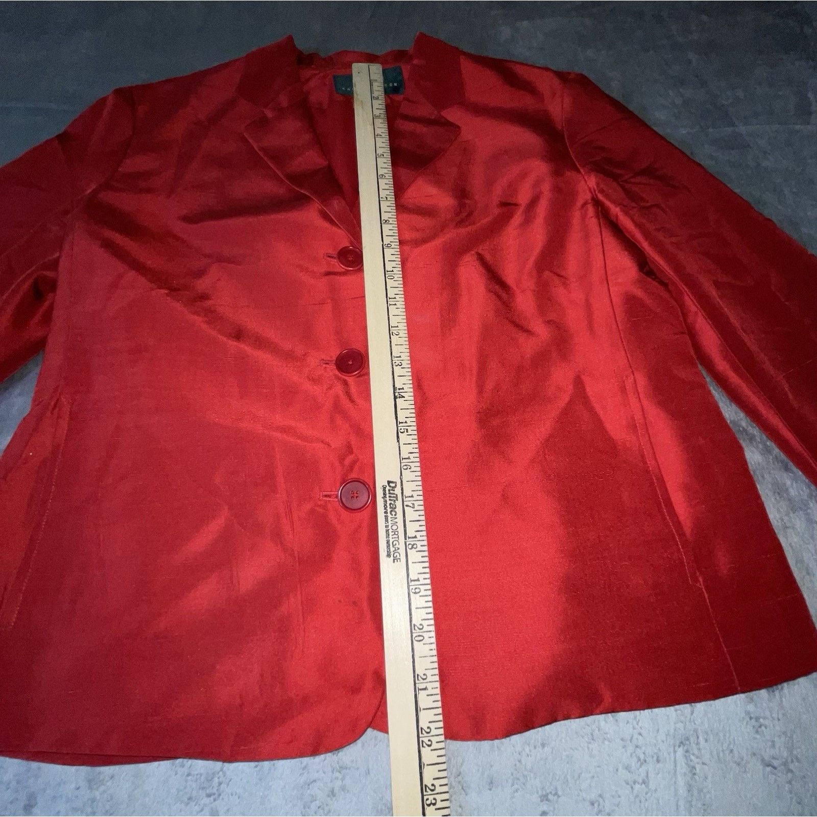 Lauren Ralph Lauren Lauren Ralph Lauren Silk Blazer & Pant Set Size 6 Red Size S / US 4 / IT 40 - 2 Thumbnail
