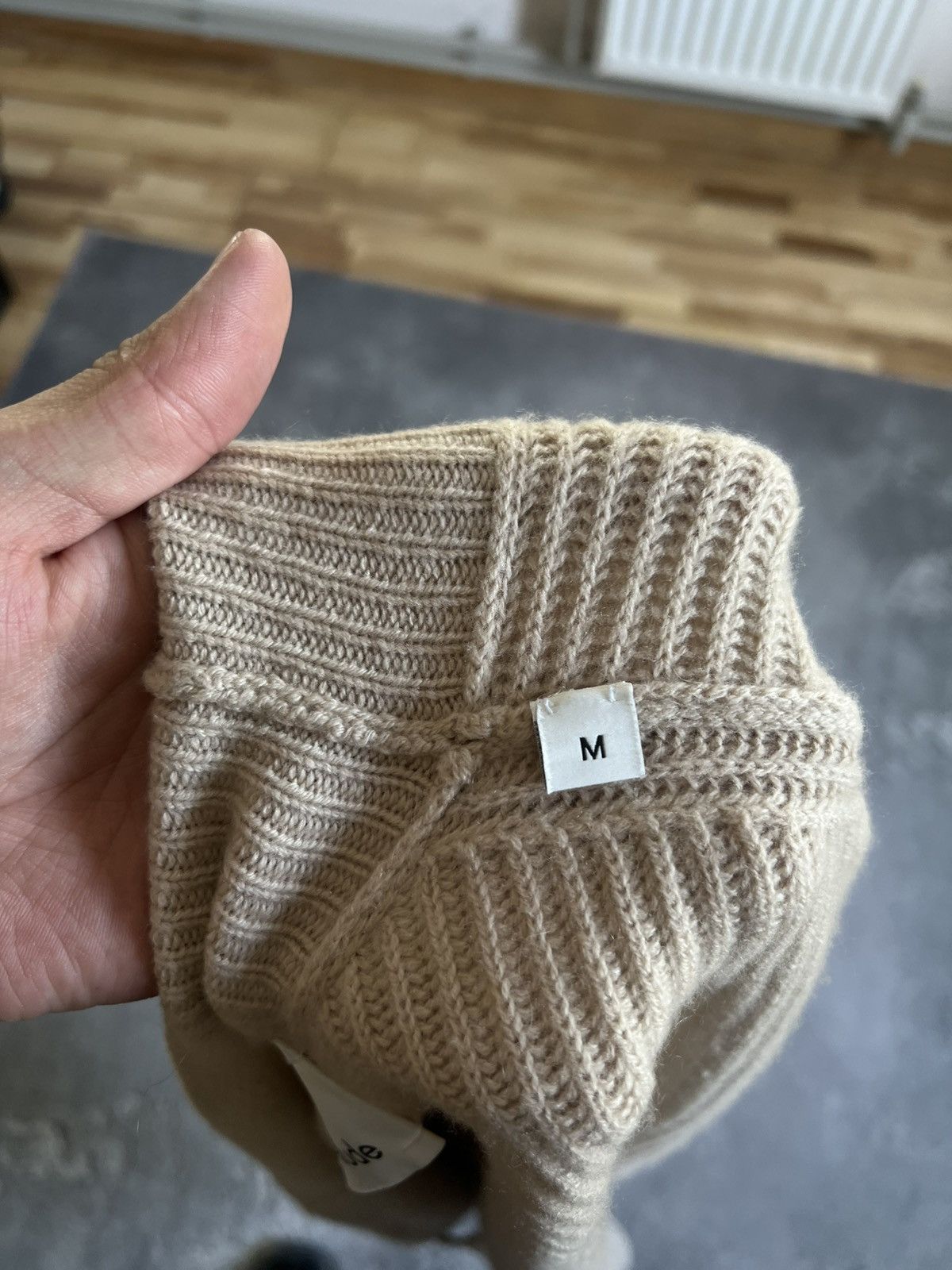 Allude × Designer Allude Open Front Cardigan Women’s Beige Sweater Sz M Size M / US 6-8 / IT 42-44 - 8 Thumbnail