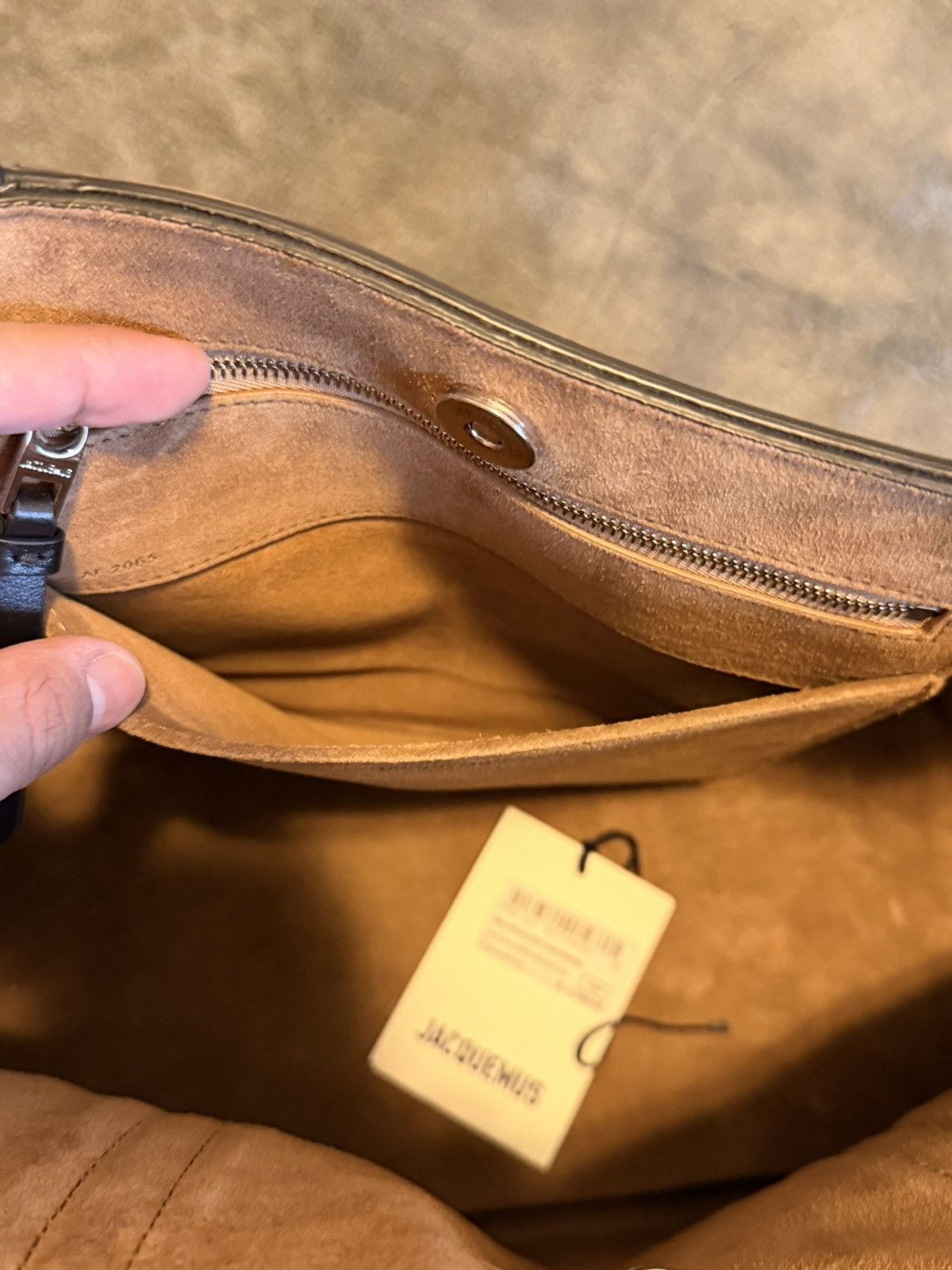 Jacquemus Jacquemus The Marino Leather Tote Size ONE SIZE - 8 Thumbnail