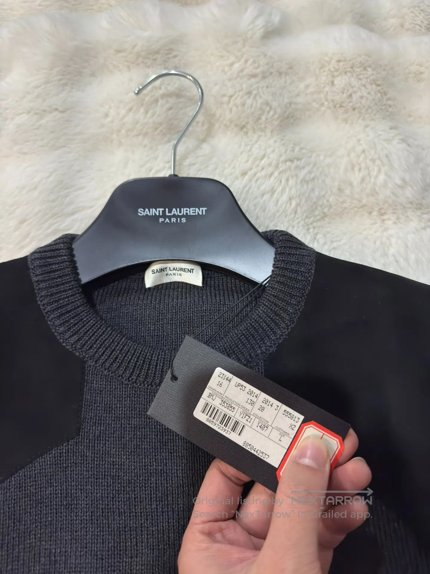 Saint Laurent Paris Saint Laurent Paris Patchwork Men's Knitwear| Size US L / EU 52-54 / 3 - 2 Thumbnail