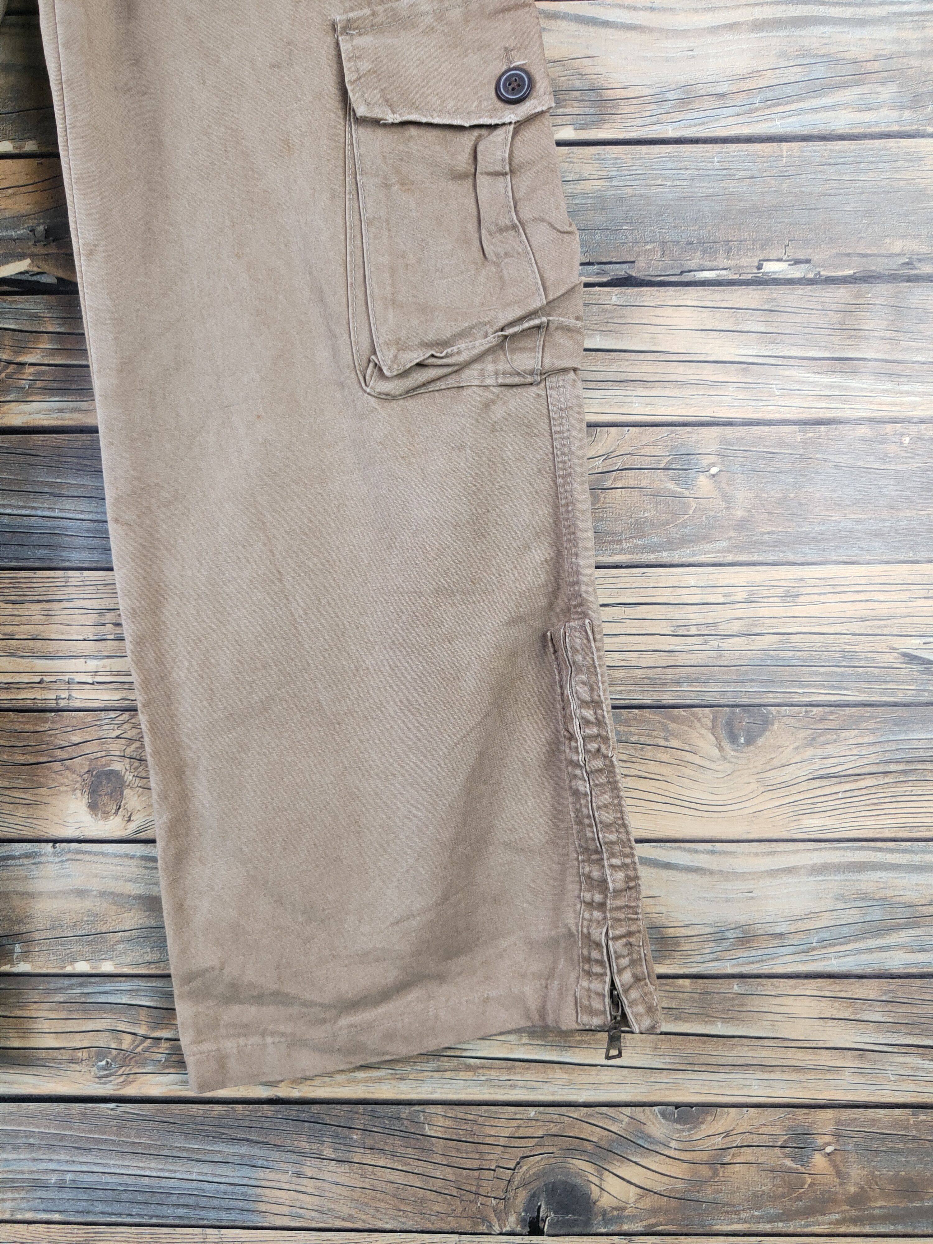 Japanese Brand DLL Japan Brown utility Multipocket Cargo Pants #238 Size US 28 / EU 44 - 6 Thumbnail