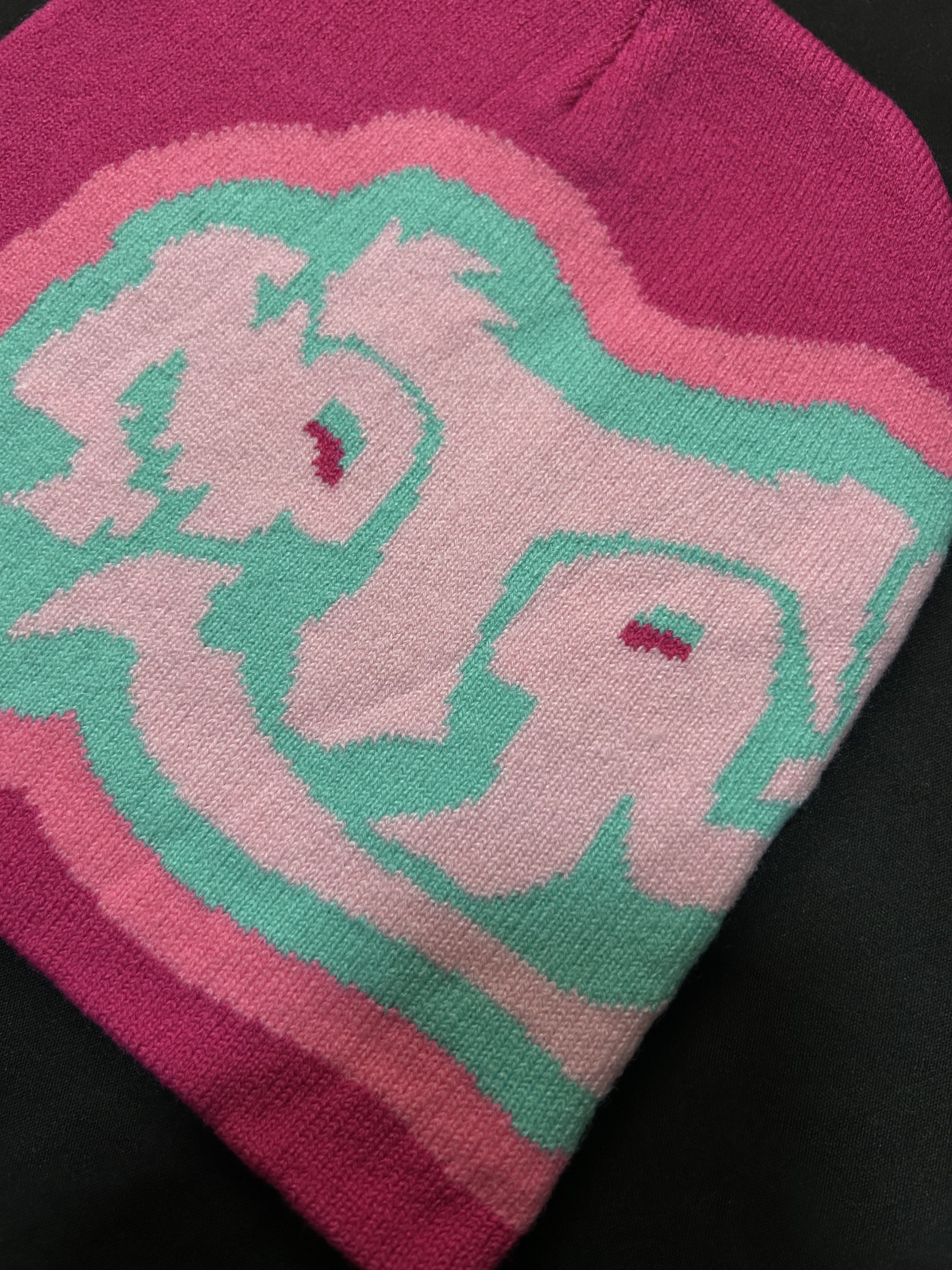 Japanese Brand Rare LWNT Cotton Candy No Cuff Knit Beanie Hats OS Size ONE SIZE - 5 Thumbnail