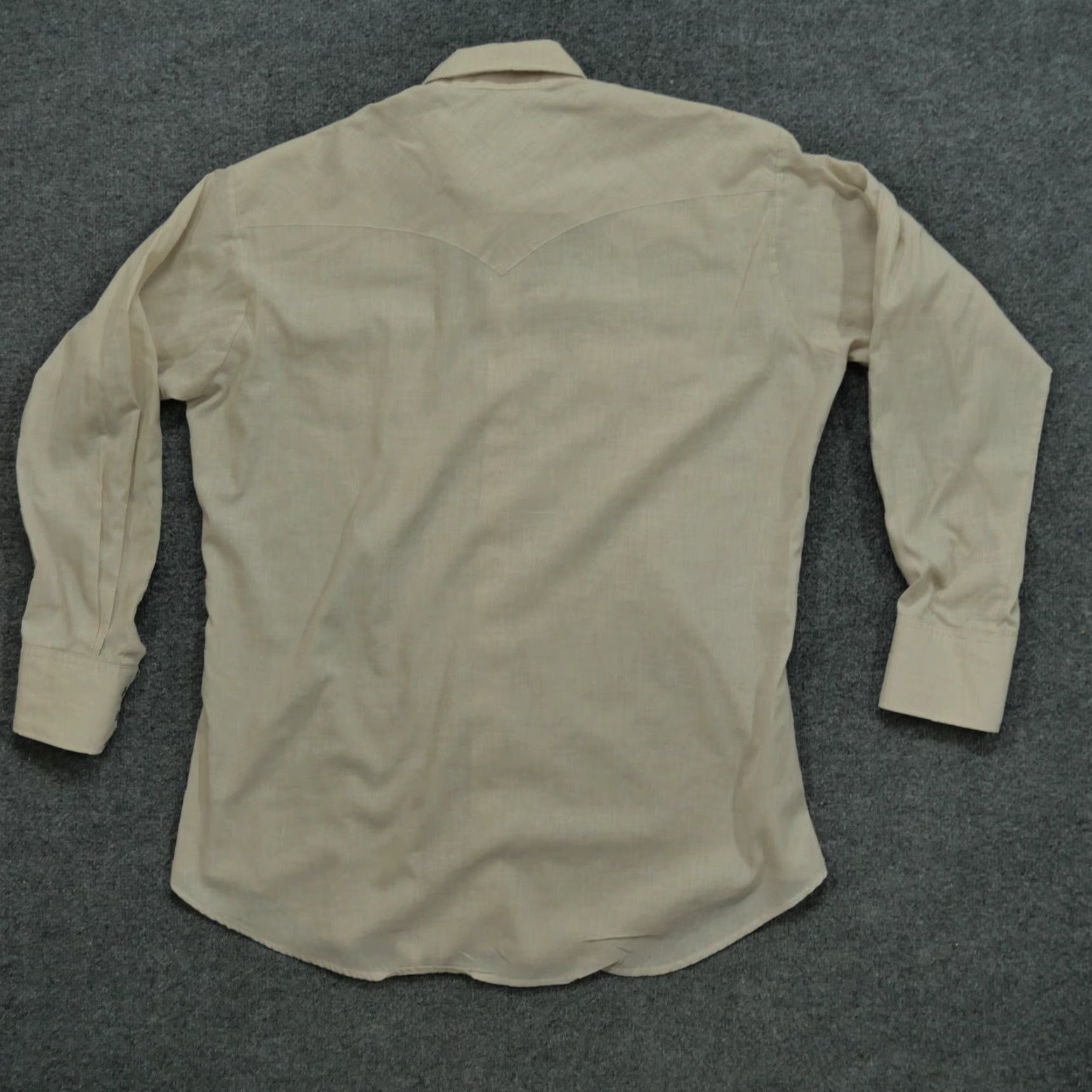 Vintage VINTAGE Ruddock Shirts Mens 34 Tan Pearl Snap Western Cowboy Shirt Regular Classic 7/10 Mens Size US S / EU 44-46 / 1 - 7 Thumbnail