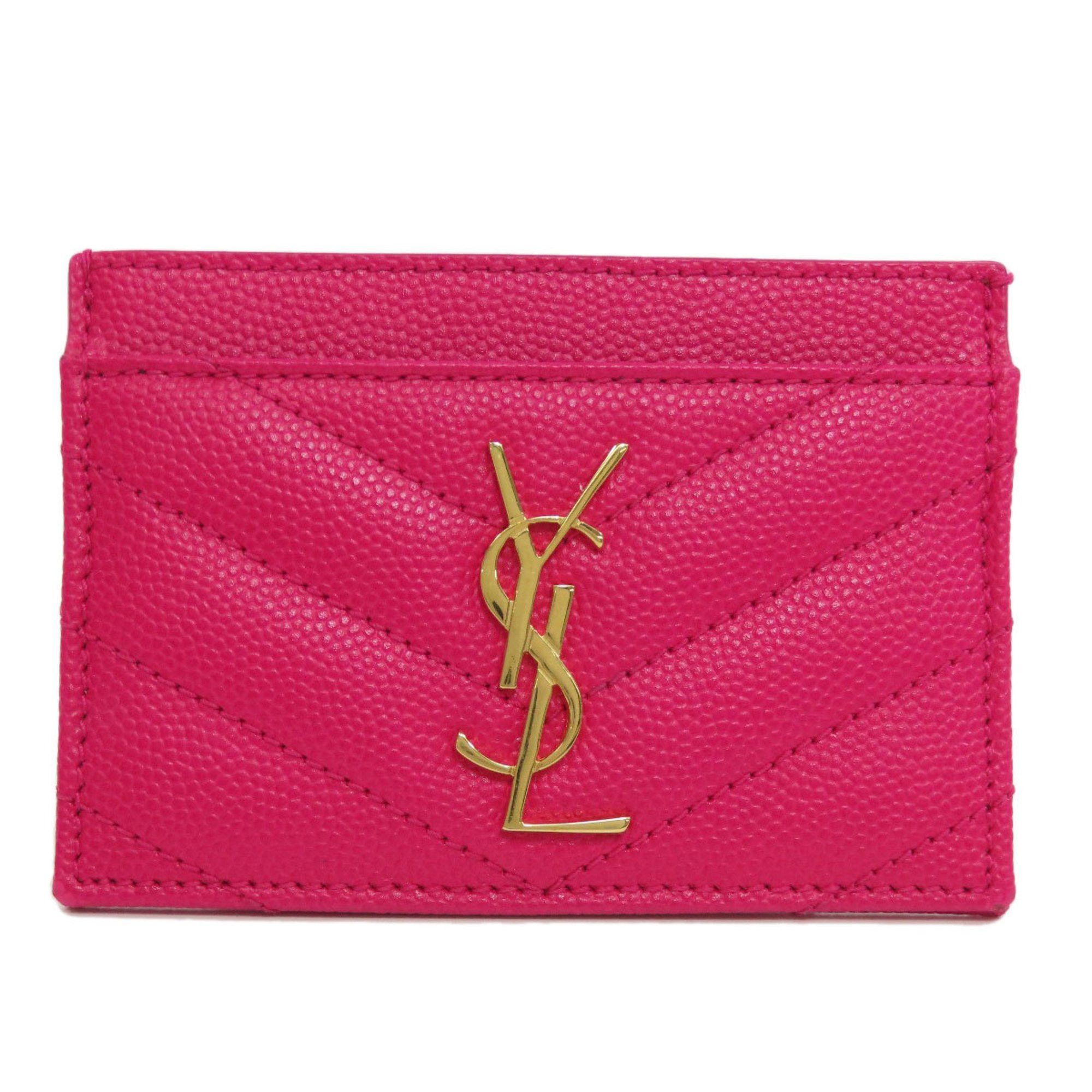 Yves Saint Laurent Yves Saint Laurent Business Card Holder Card Case Leather Women s YVES SAINT LAURENT Grailed