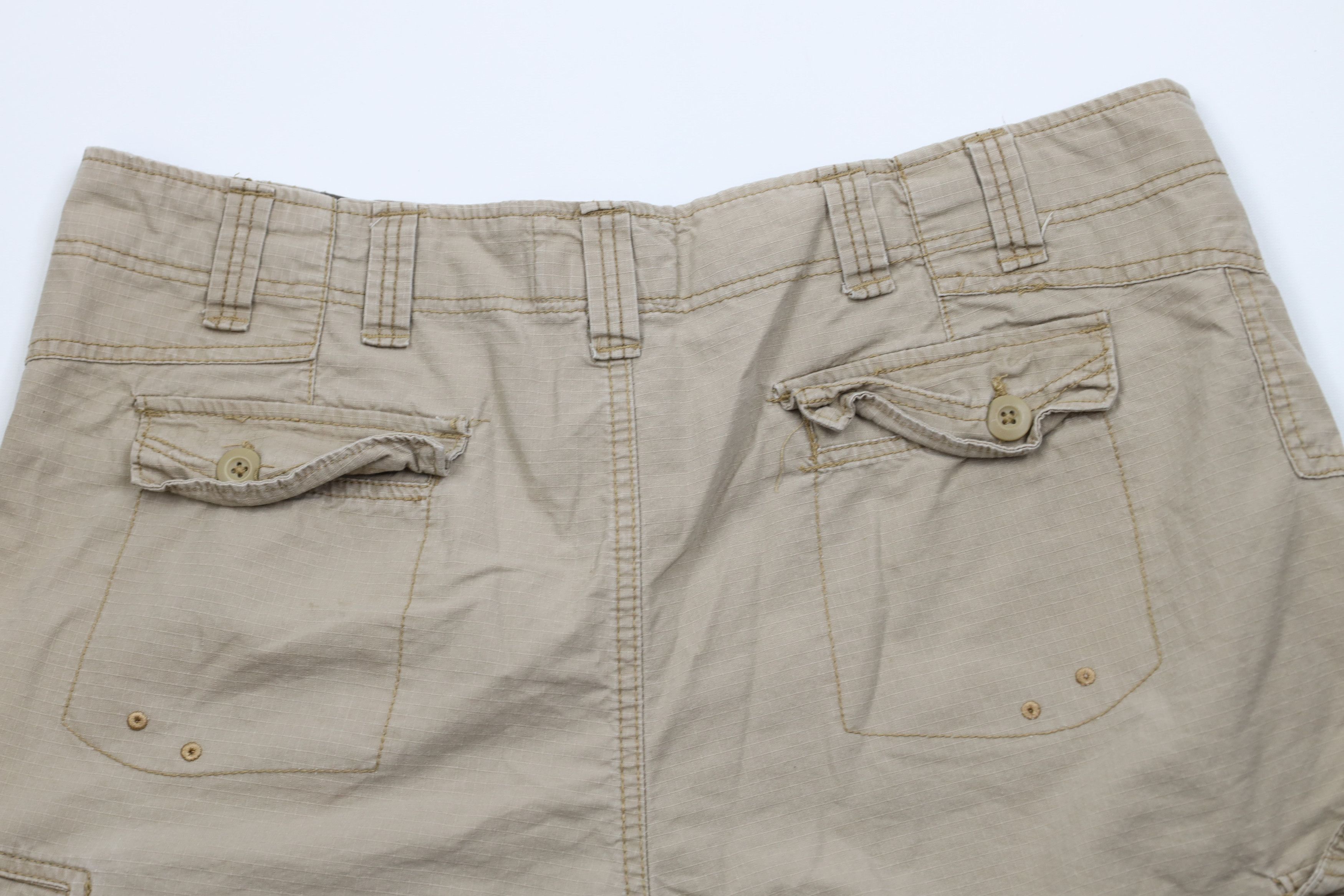 Ocean Pacific × Vintage Vintage 90s Y2K Ocean Pacific OP Ripstop Cargo Shorts Beige Size US 40 / EU 56 - 11 Thumbnail