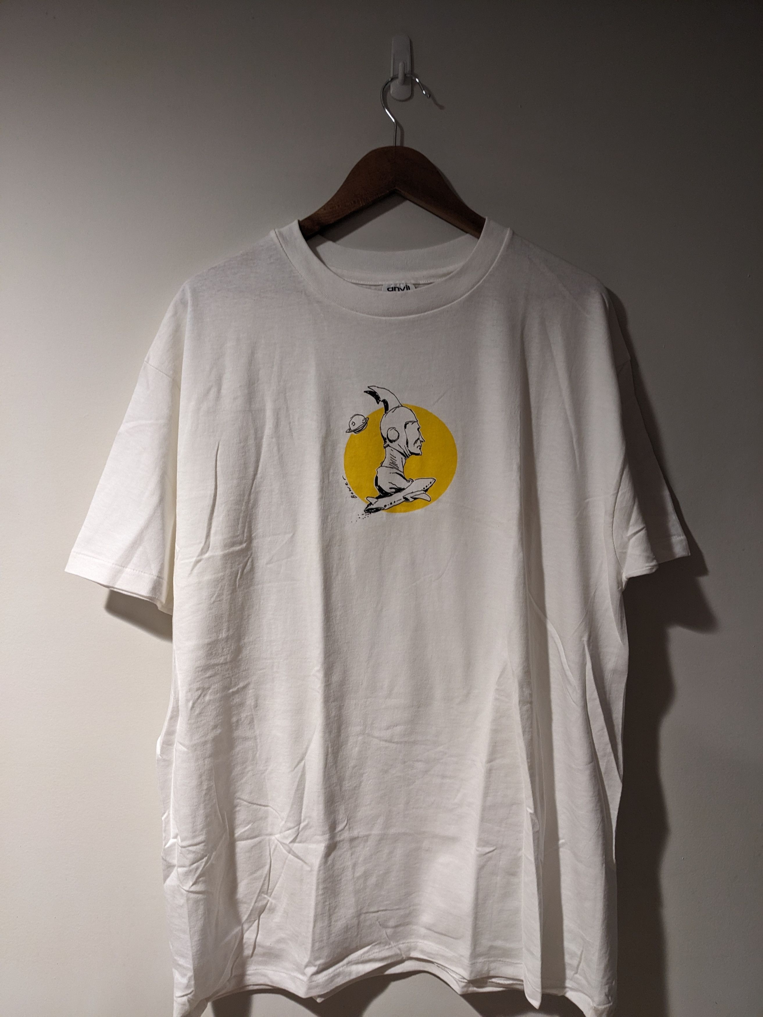 DC × Vintage Vintage 90s Comic Book Artist Bower Astronaut T-Shirt Size US XL / EU 56 / 4 - 1 Thumbnail