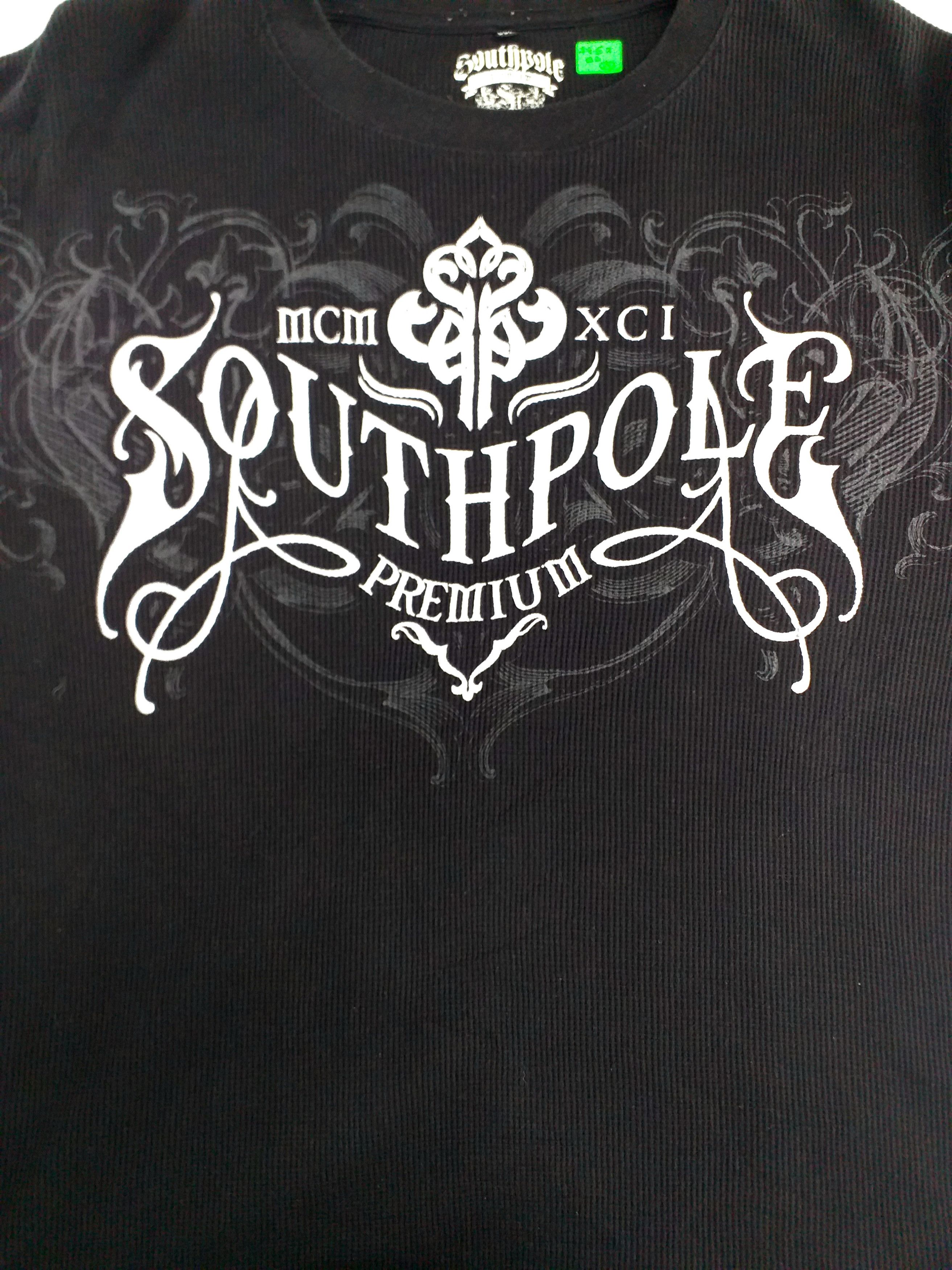 Rap Tees Graphic Southpole Big Logo Long Sleeve t-shirt -A083 Size US XL / EU 56 / 4 - 3 Thumbnail