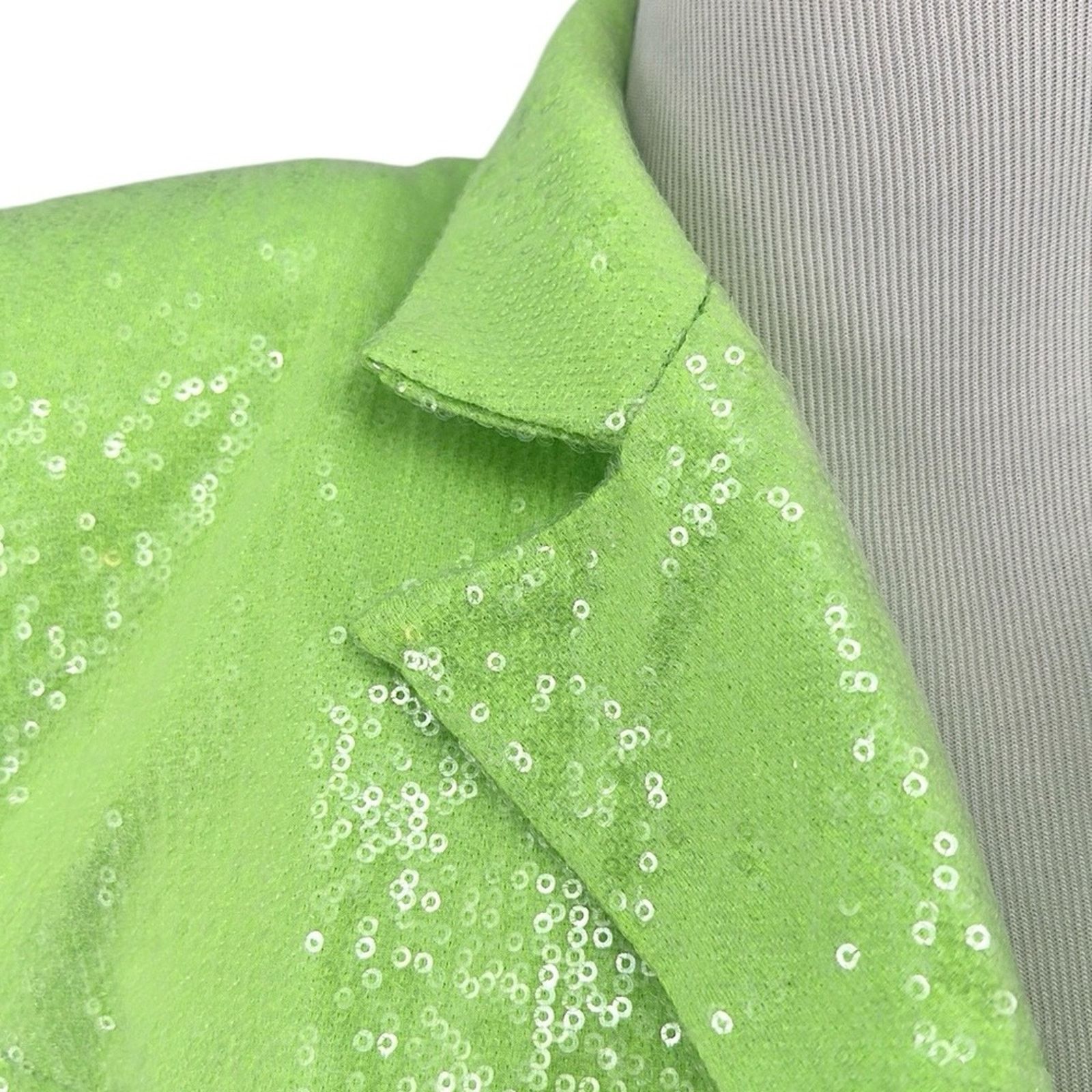 Bronx and Banco Bronx and Banco Zizi Sequin Blazer Mini Dress Neon Green Size XS / US 0-2 / IT 36-38 - 2 Thumbnail