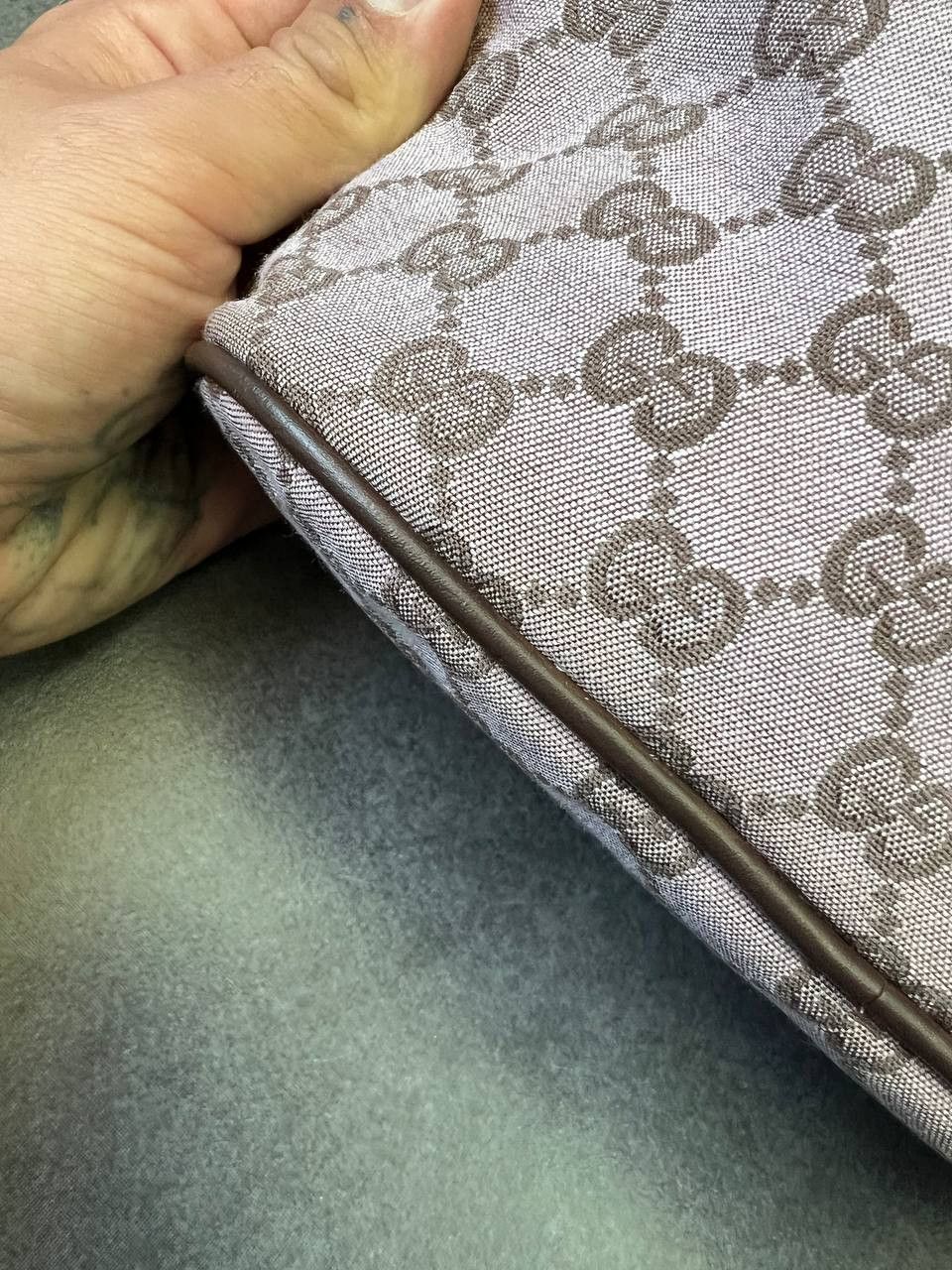 Gucci GUCCI BOAT POCHETTE GG monogram pink canvas BAG Size ONE SIZE - 15 Thumbnail
