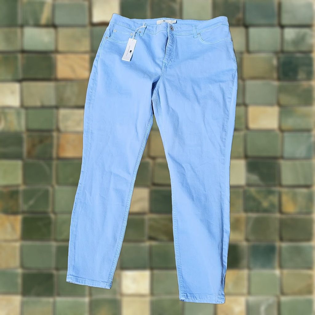 Vineyard Vines VINEYARD VINES Jeans MEN'S High rise Skinny Blue 34 Regular Cotton Blend Denim Inseam 29 Dark Wash Modern Vintage: No Cap 37x29 Clean Size US 37 - 1 Thumbnail