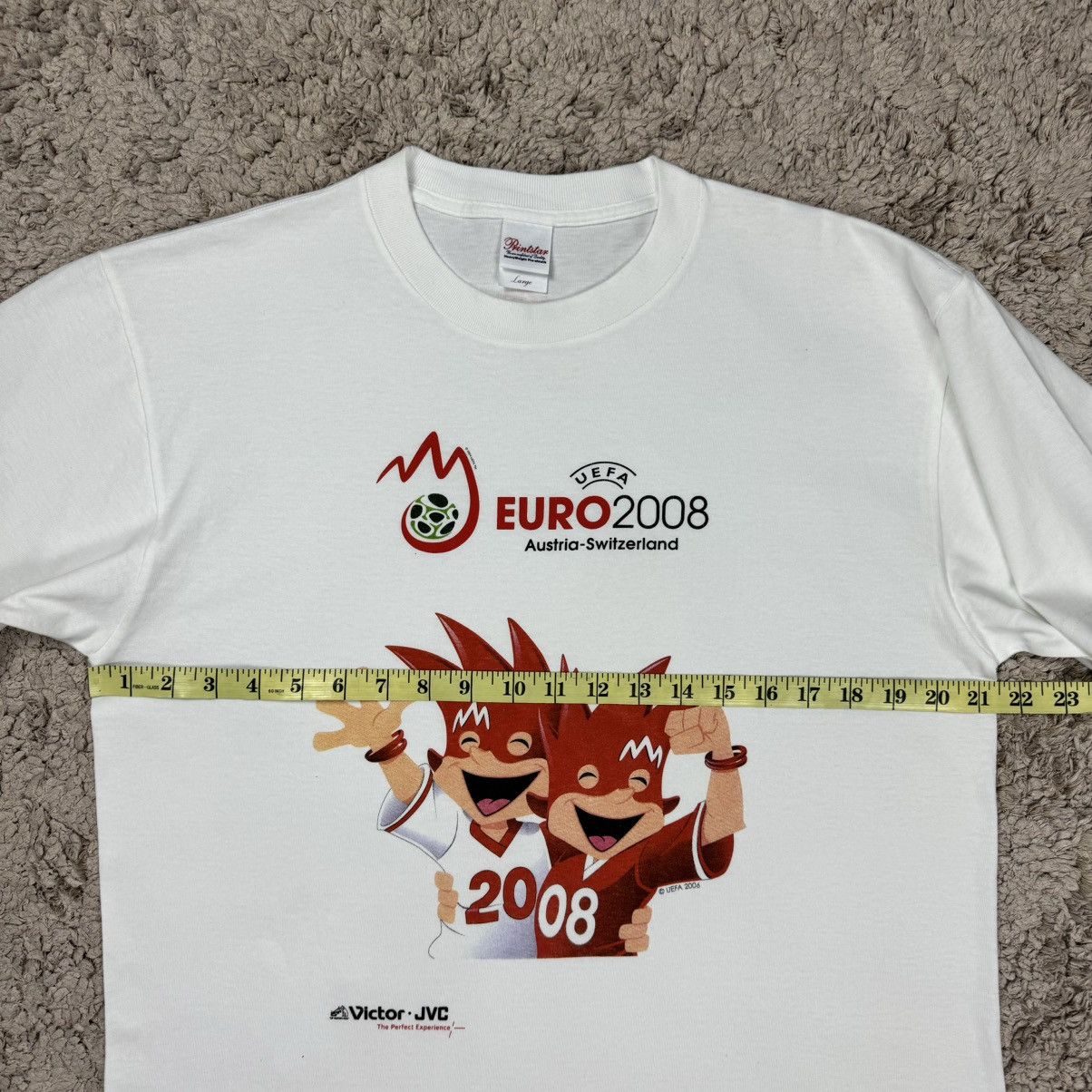 Vintage Vintage Uefa Euro 2008 Promo T-shirt Size US L / EU 52-54 / 3 - 12 Thumbnail