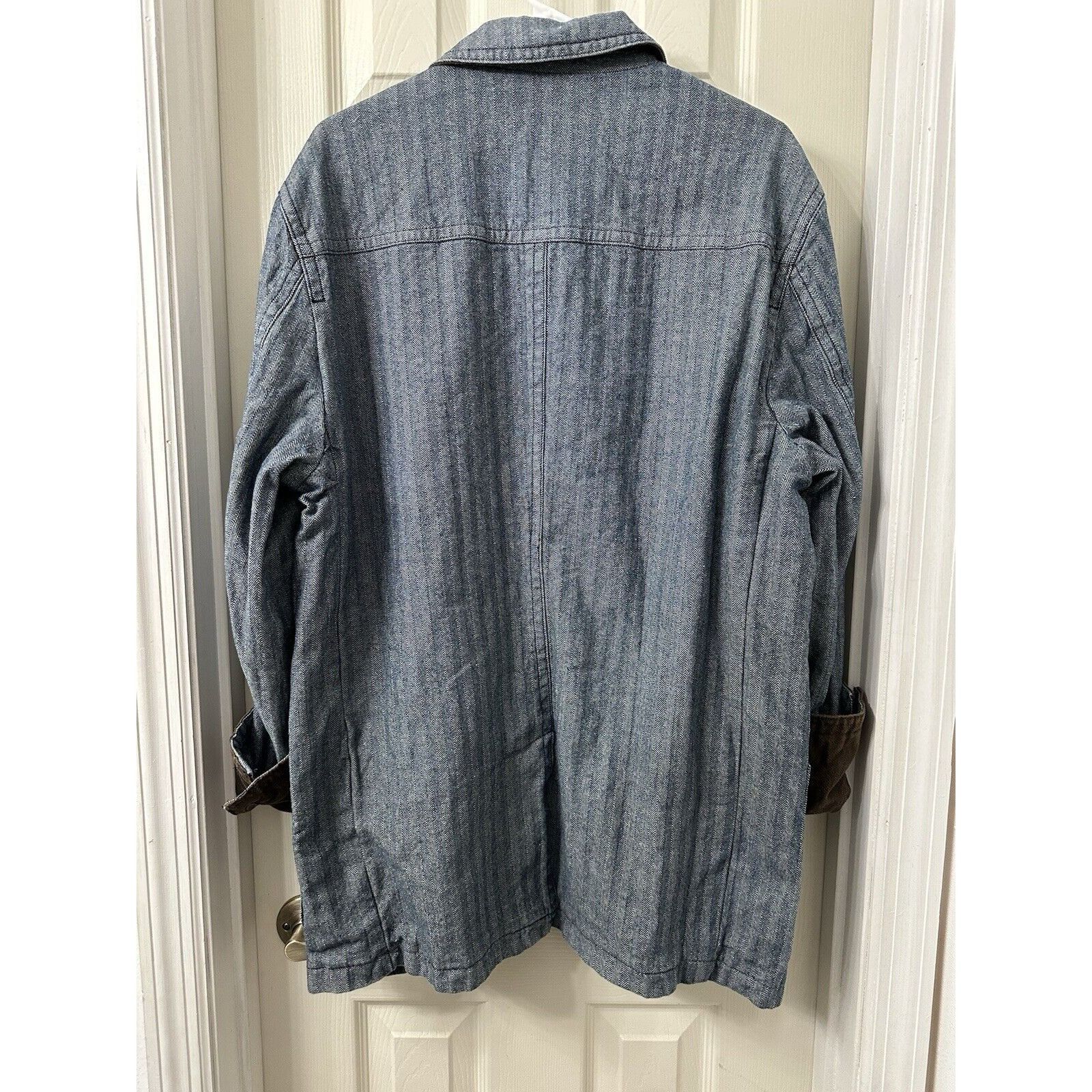 The Territory Ahead VTG TERRITORY AHEAD COTTON TWILL LINED BLUE BLAZER JACKET Size US L / EU 52-54 / 3 - 5 Thumbnail