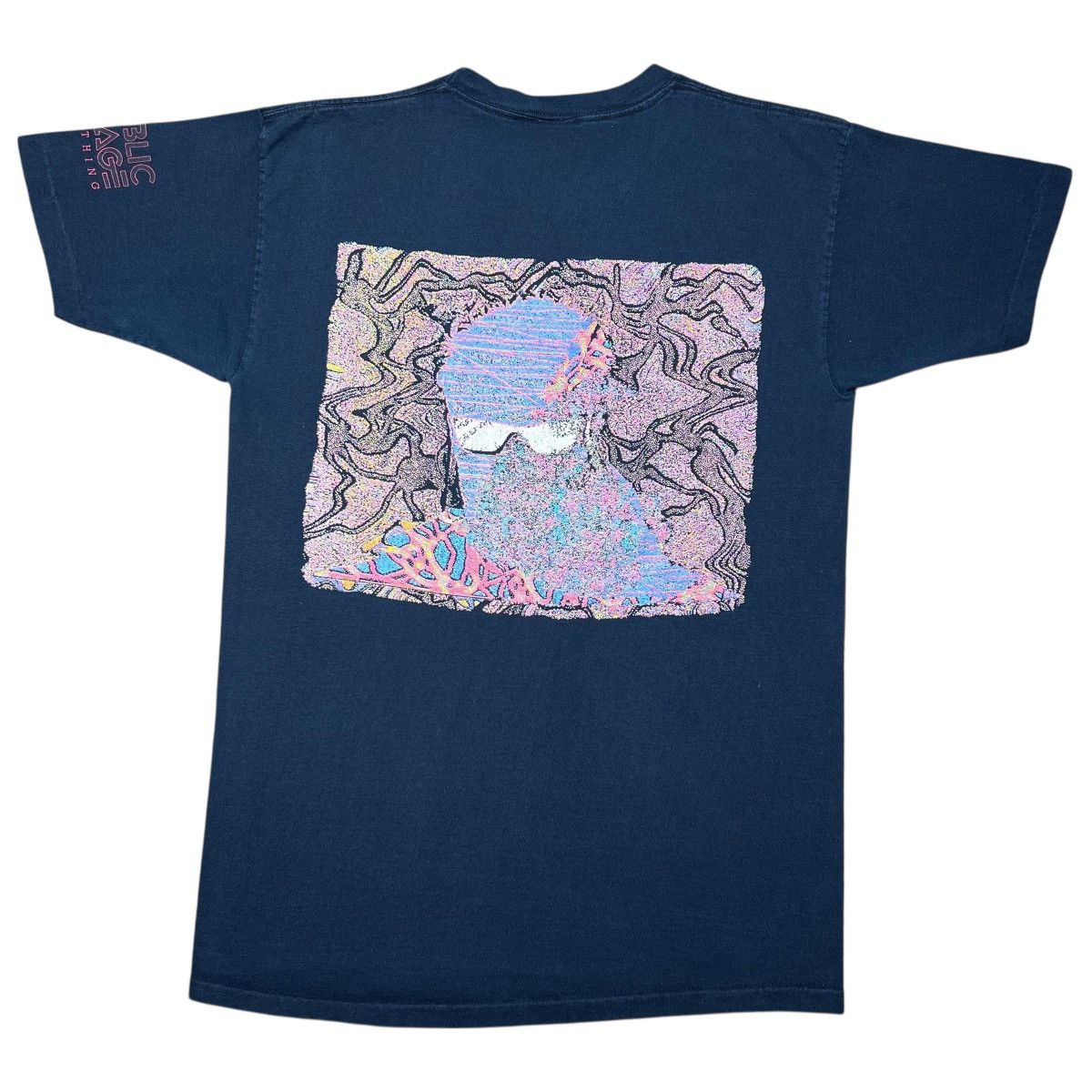 Other Vintage 1990s Public Image Clothing Trippy Psychedelic Tee Size US L / EU 52-54 / 3 - 1 Thumbnail