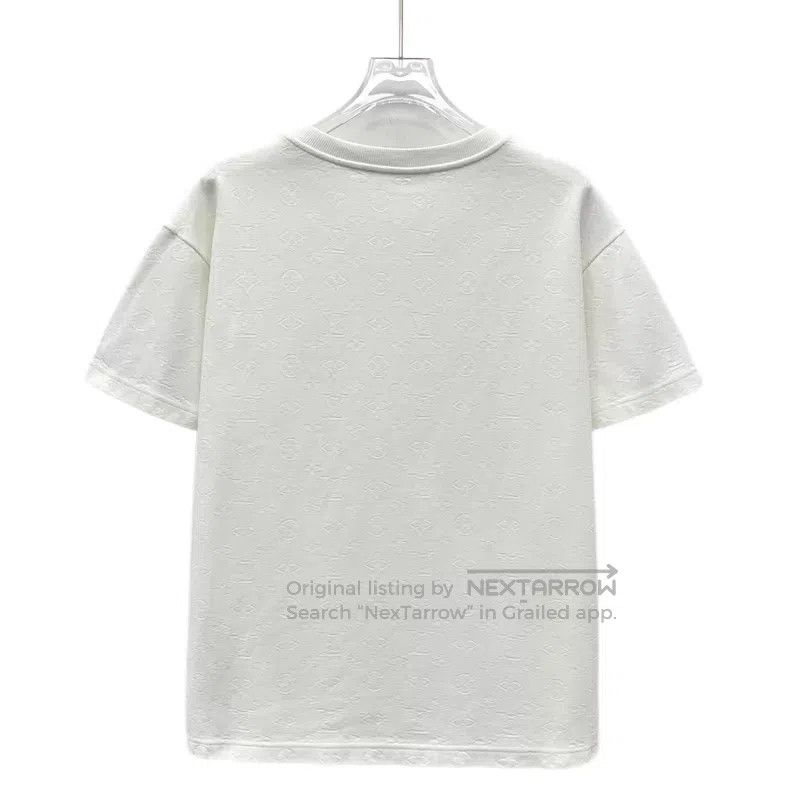 Louis Vuitton Louis Vuitton 23 white logo dark print cotton crewneck sho Size US S / EU 44-46 / 1 - 2 Thumbnail