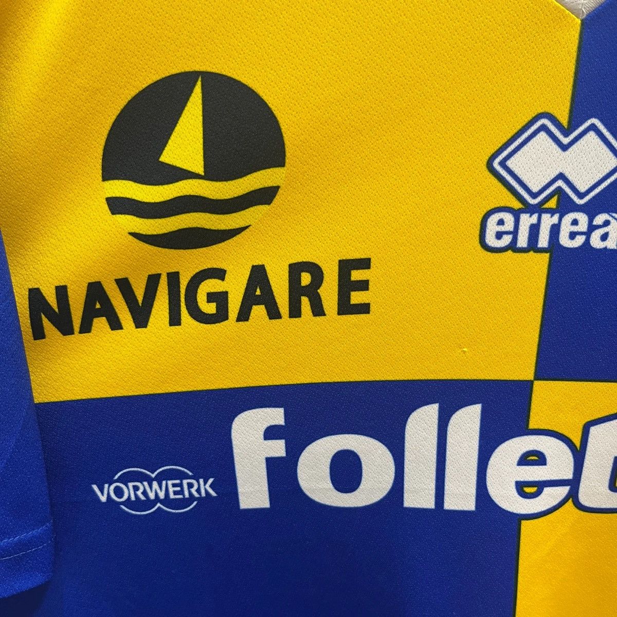 Errea Parma 2013-14 Away Parolo Match Worn Football Jersey Shirt Size US L / EU 52-54 / 3 - 6 Thumbnail