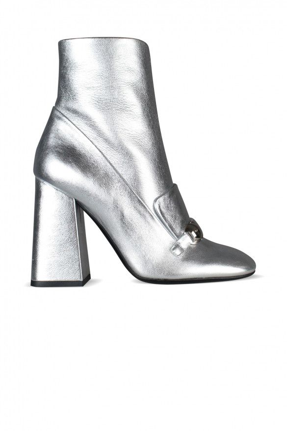 Burberry Silver Brabant Boots Size US 7 / IT 37 - 1 Thumbnail