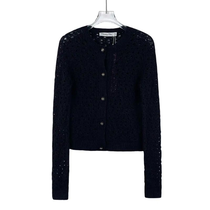 Dior Dior Black Women's Cardigan Sweater 0089 Size XXS / US 00 / IT 34 - 1 Thumbnail