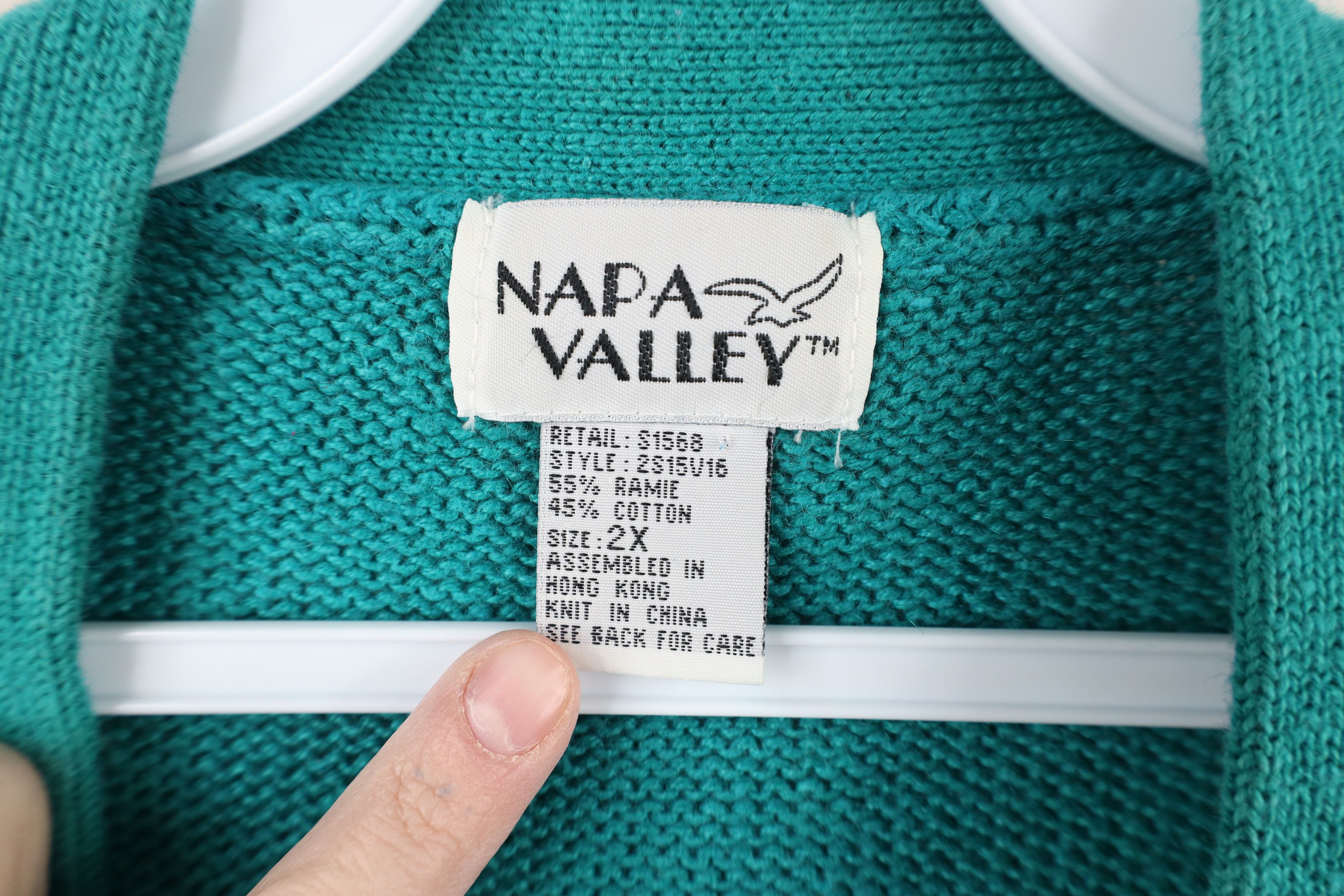 Vintage Vintage 90s Streetwear Sailing Over Print Cardigan Sweater Size XXL / US 16-18 / IT 52-54 - 9 Thumbnail