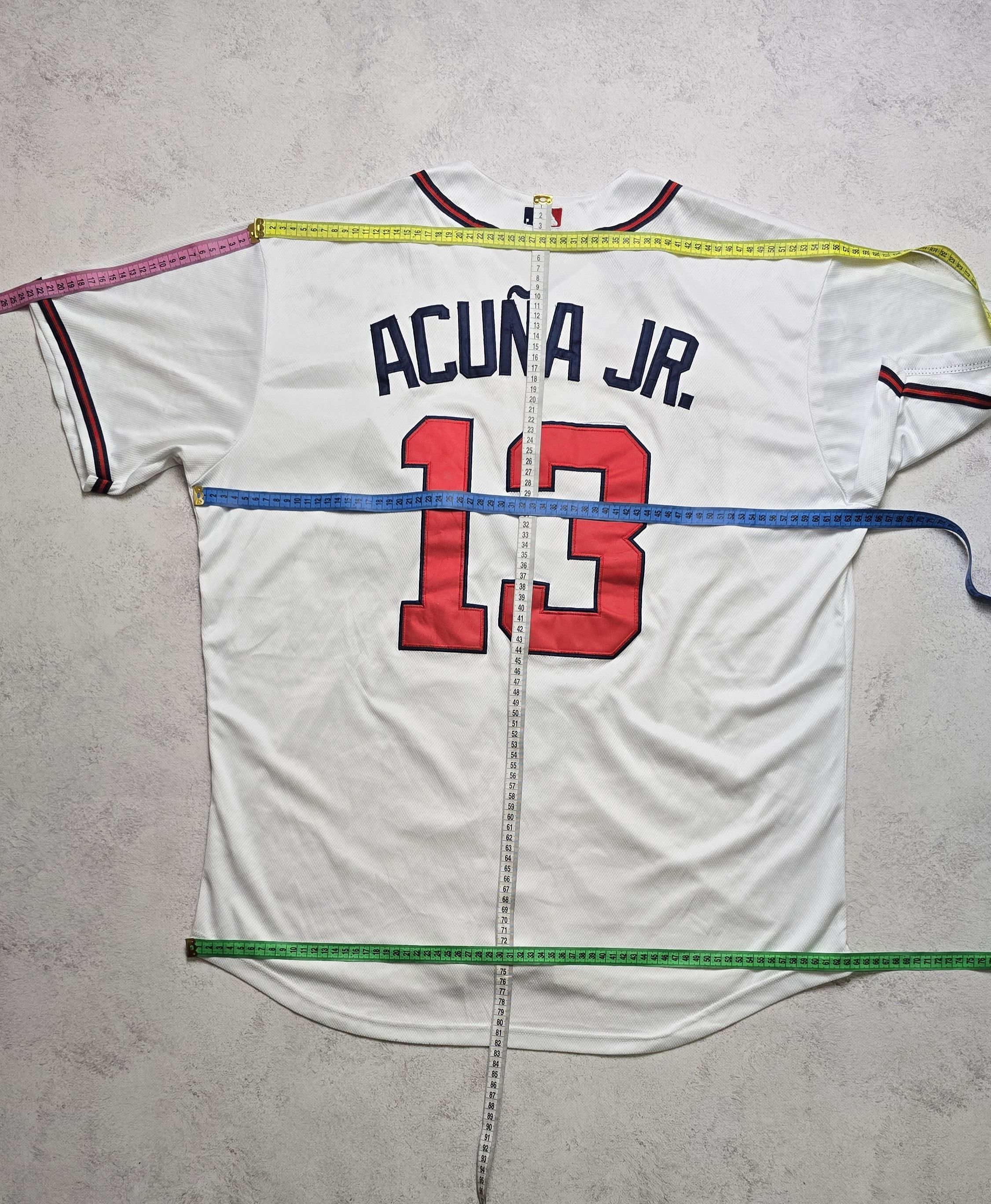 Majestic Atlanta Braves Ronald Acuña Jr. #13 MLB Baseball Jersey Size US XXL / EU 58 / 5 - 3 Thumbnail