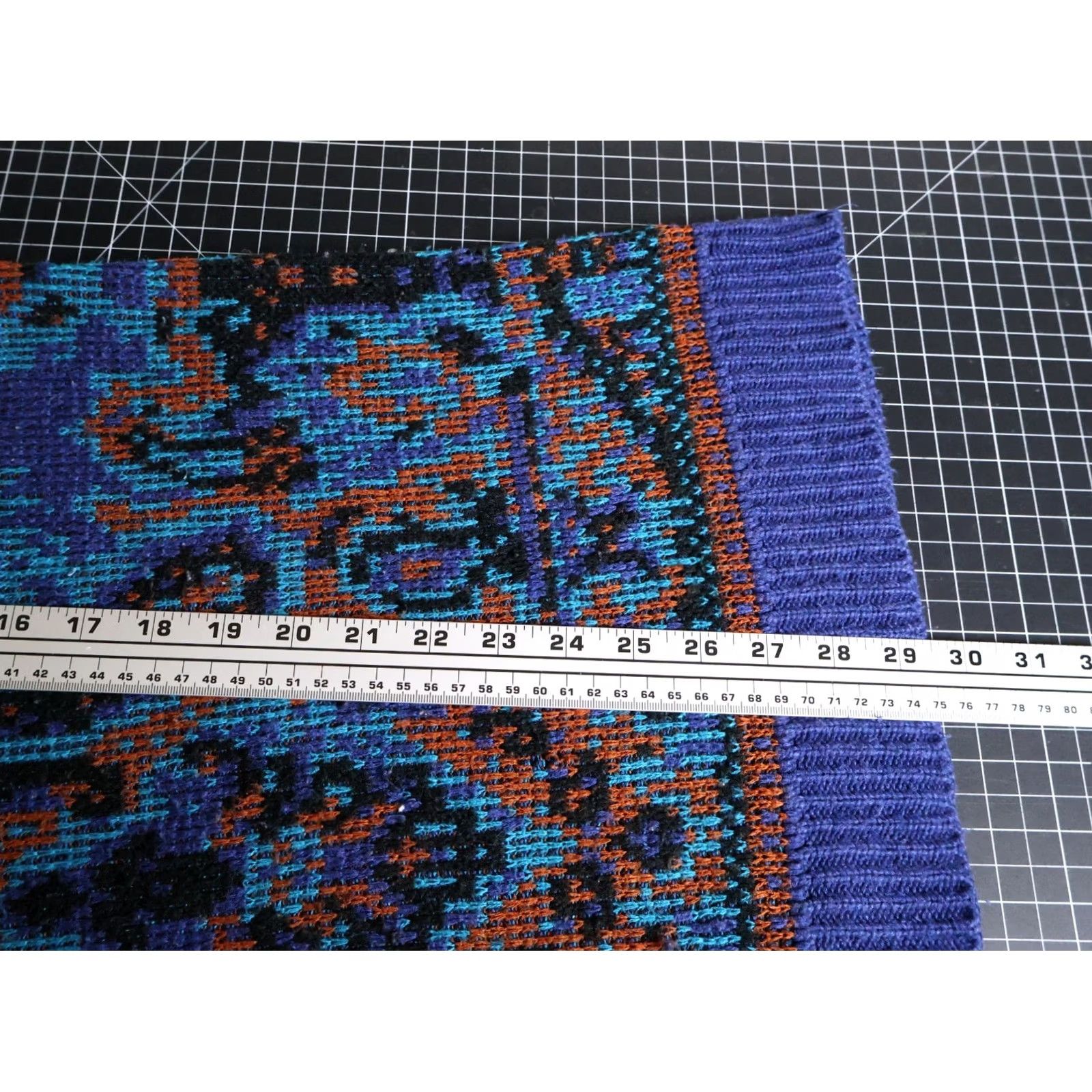 Vintage VINTAGE Gitano Sweater Mens Large Blue Geometric Paisley Acrylic Knit Pullover 90s Casual Regular USA Made Mens Size US L / EU 52-54 / 3 - 6 Thumbnail