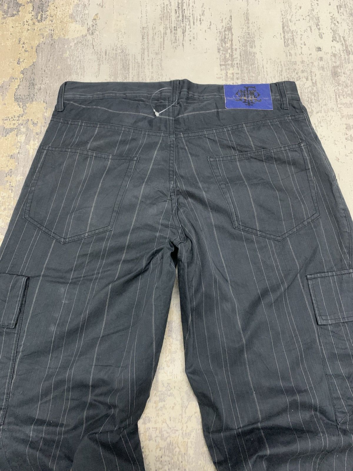 PPFM Archival PPFM Pinstripe Baggy Parachute Cargo Pants Grommet Size US 32 / EU 48 - 10 Thumbnail