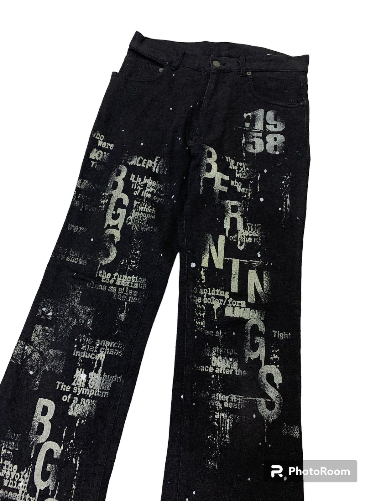 Hysteric Glamour Vintage Japanese Flare Bernings Sho Art Pant Size US 28 / EU 44 - 4 Thumbnail