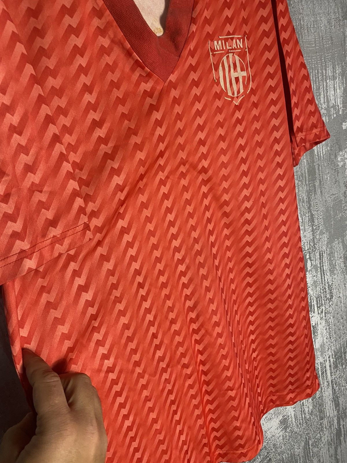 Vintage Vintage Milan Soccer Football Jersey 80s-90s Kit Size US L / EU 52-54 / 3 - 4 Thumbnail