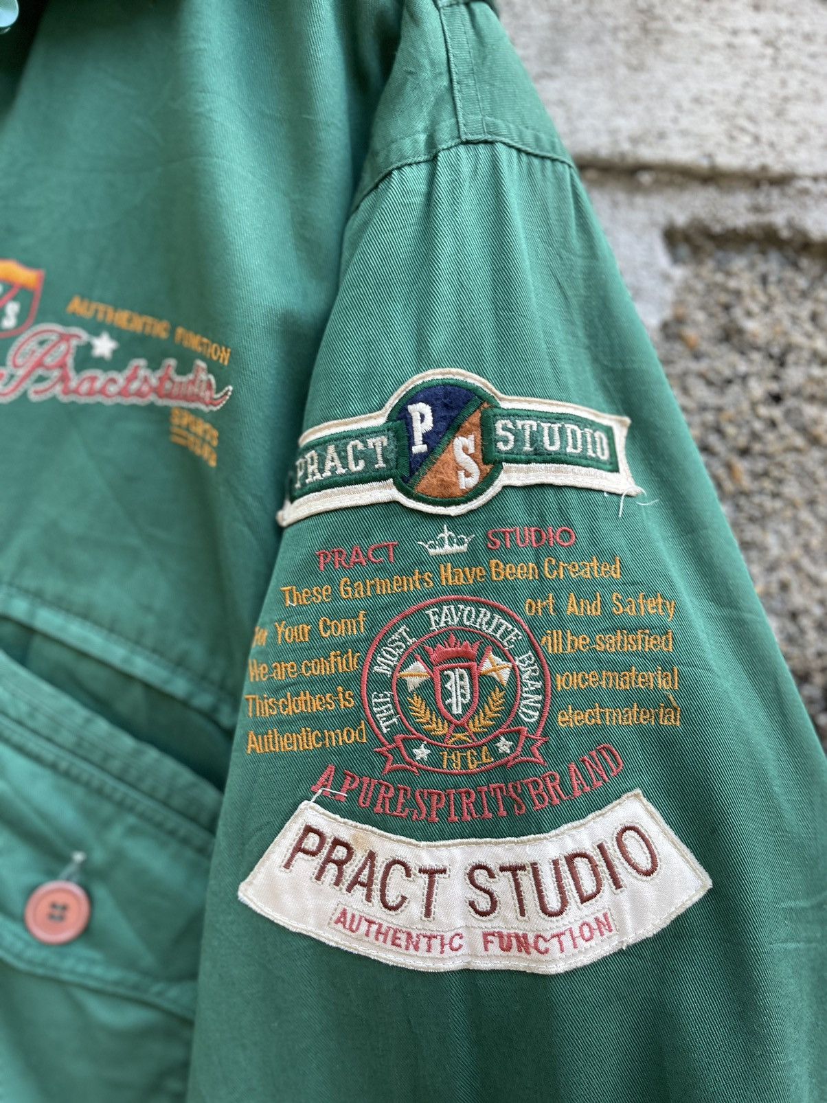Vintage VINTAGE PRACT STUDIO HOODED JACKET Size US L / EU 52-54 / 3 - 6 Thumbnail
