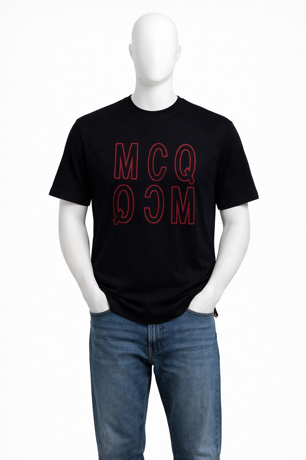 Alexander McQueen Alexander McQueen MCQ Black Big Logo T-Shirt Size S Size US S / EU 44-46 / 1 - 1 Thumbnail