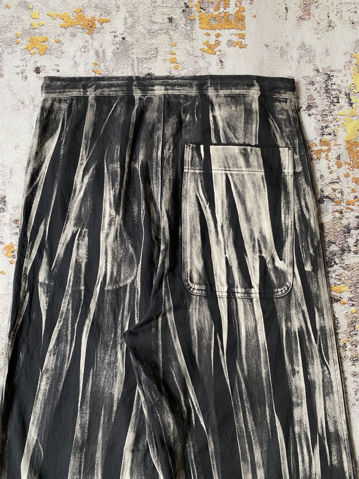 Yohji Yamamoto Y’s Yohji Yamamoto Bleached Drawstring Wide Leg Pant Size US 32 / EU 48 - 8 Thumbnail