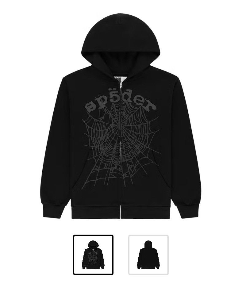 Spider Sp5der BLACK OG WEB HOODIE - Size S | Grailed