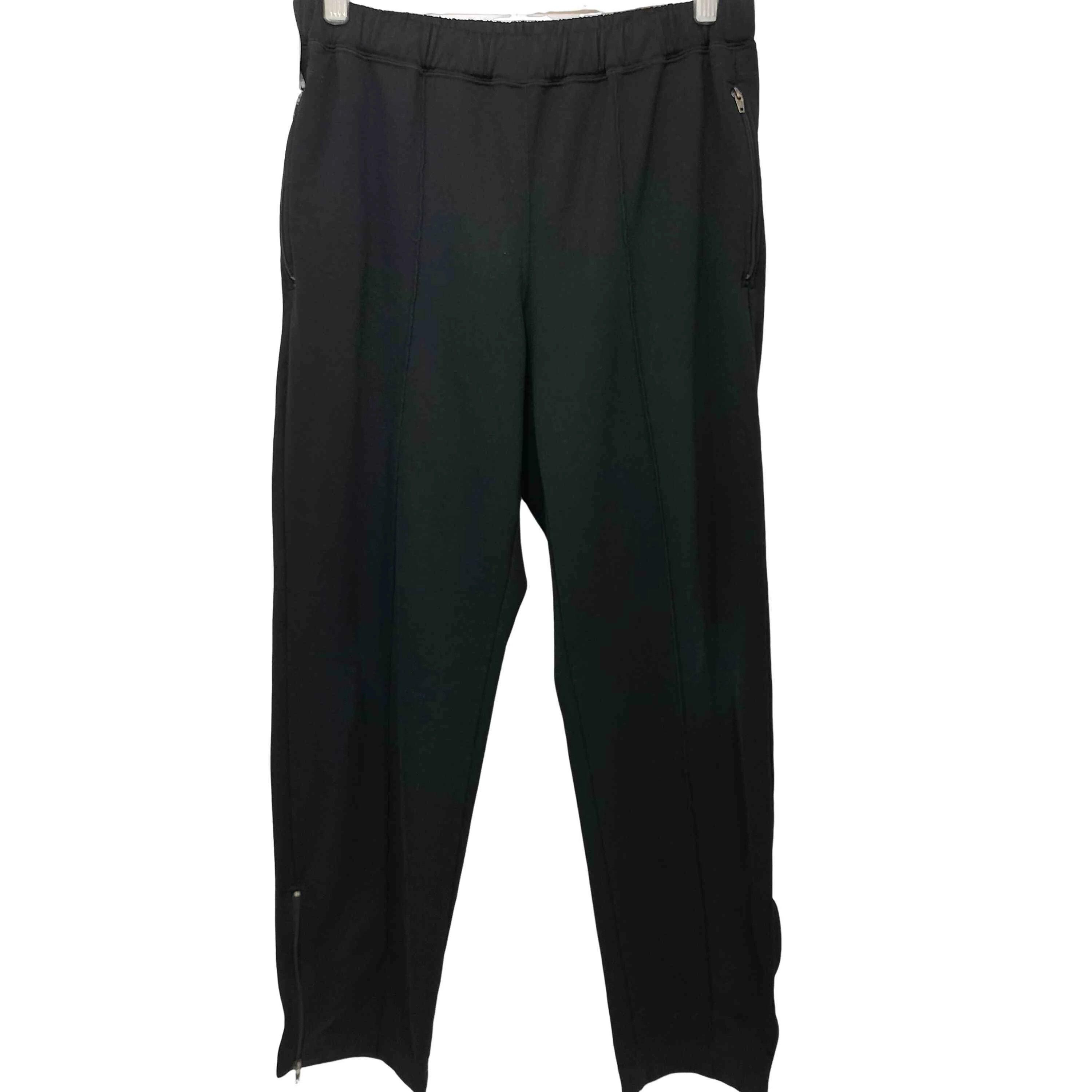Comme des Garcons Homme Plus Jogger Zip-up jersey track pants rubber waist plain Black Size US 30 / EU 46 - 1 Thumbnail