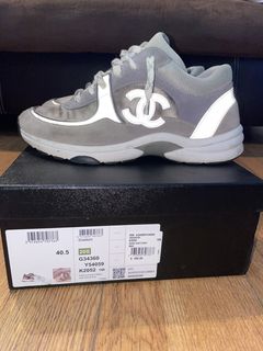 Chanel low top 2024 trainer cc grey