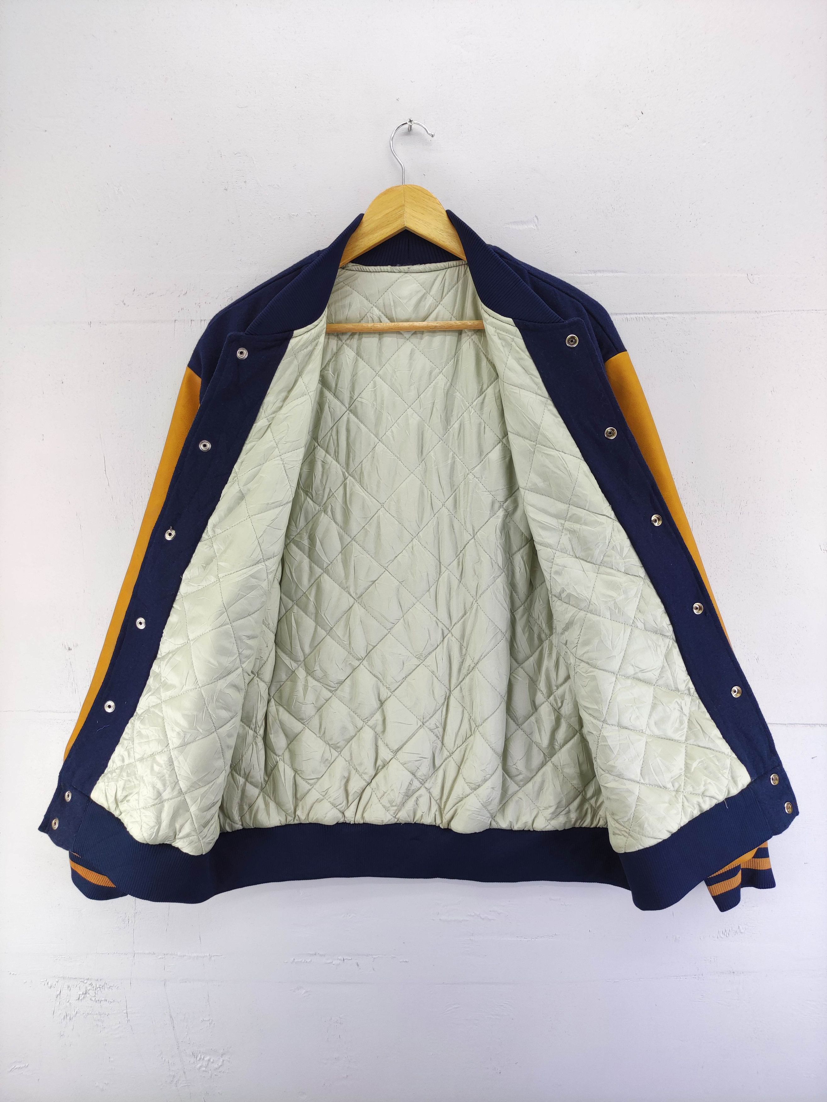 Japanese Brand Vintage Varsity Wool Pu Leathe Sleeve Snap Button Size US L / EU 52-54 / 3 - 4 Thumbnail