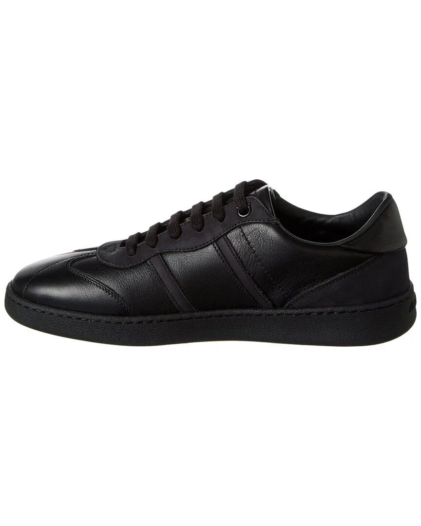 Salvatore Ferragamo o1s1rm1224 Achille Leather Sneakers in Black Size US 8.5 / IT 38.5 - 1 Thumbnail