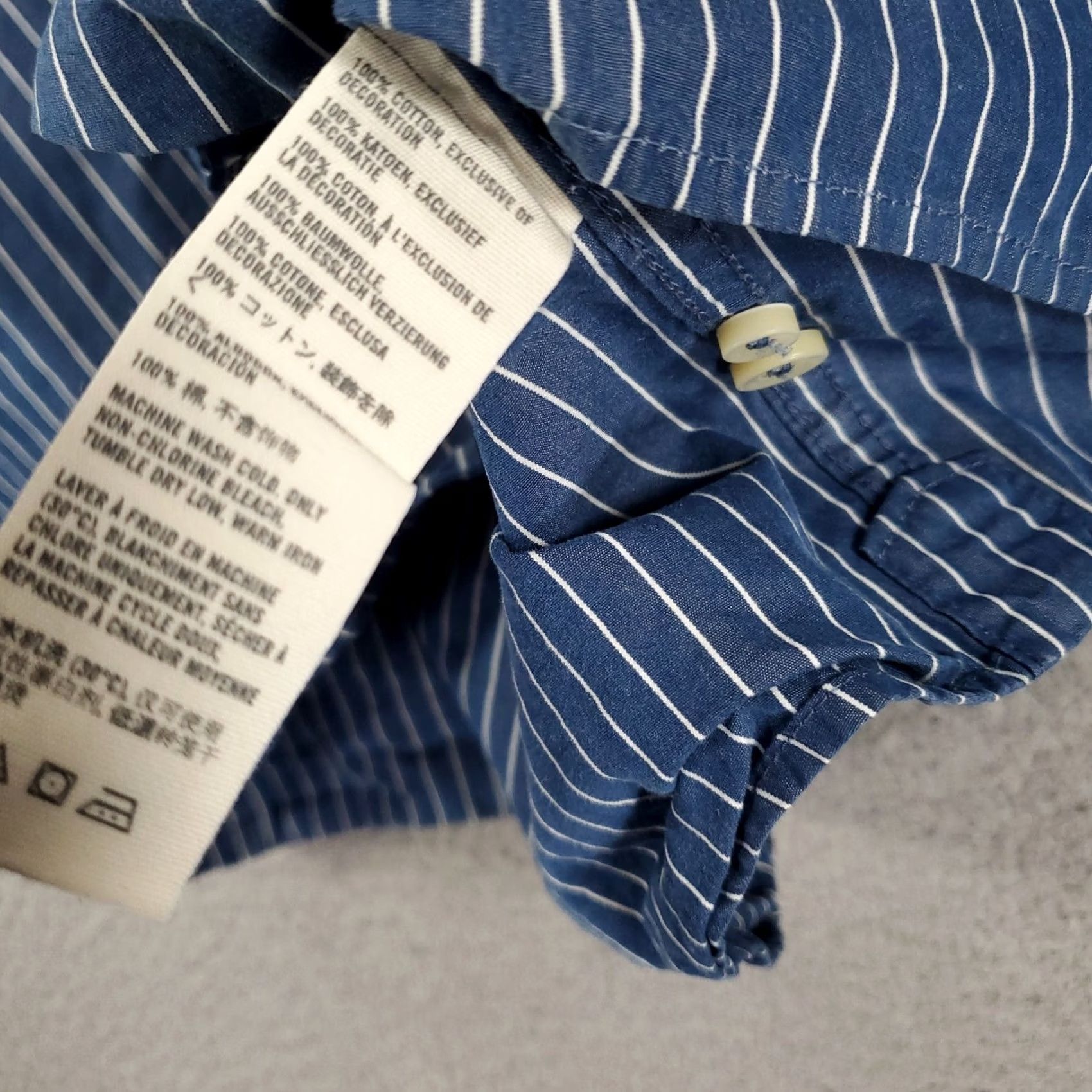 Abercrombie & Fitch Abercrombie & Fitch Button-Up Shirt Mens XL Blue Striped 90s Preppy Button-Down Collared Long Sleeve 100% Cotton Size US XL / EU 56 / 4 - 5 Thumbnail