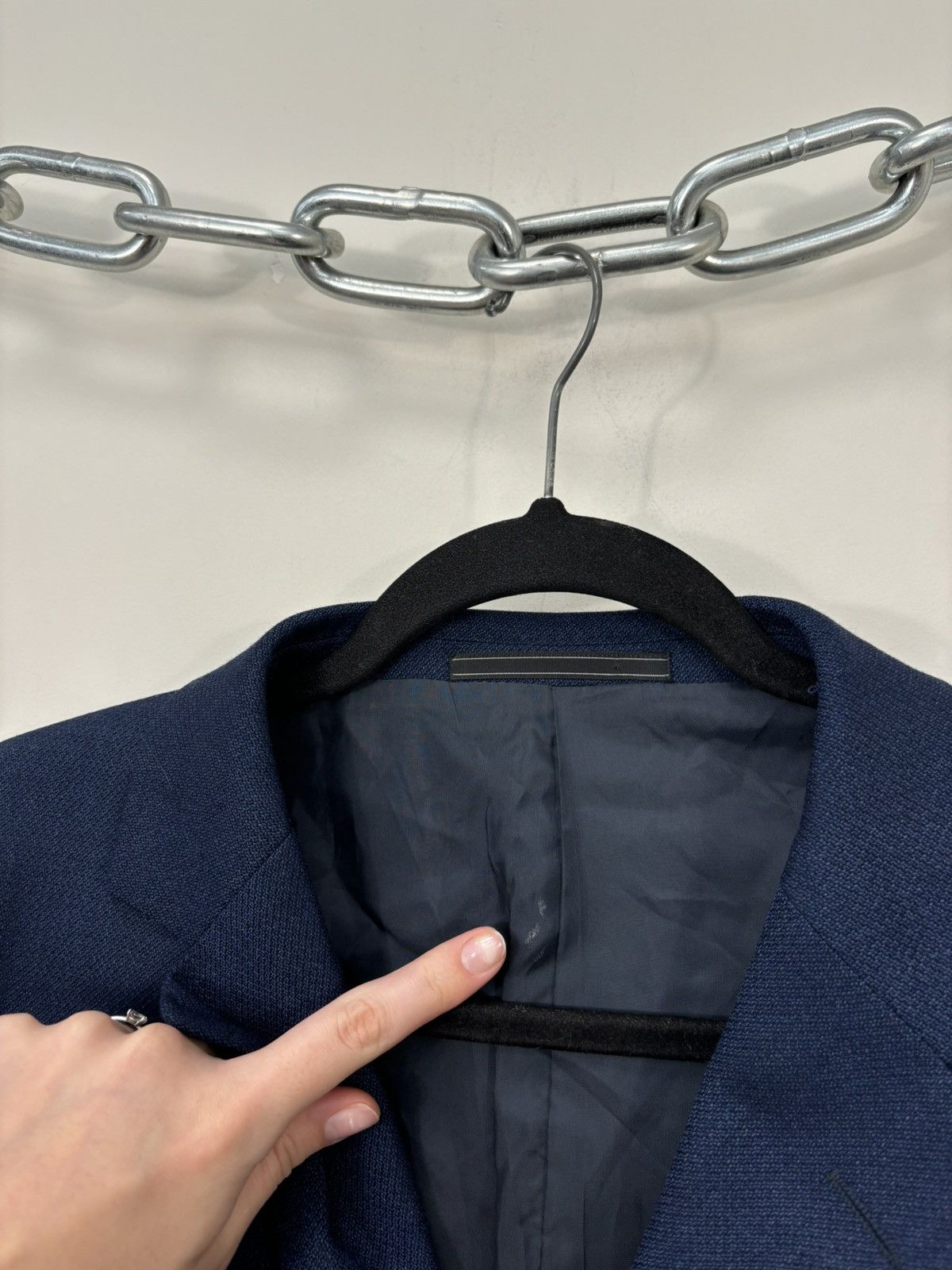 Ermenegildo Zegna Ermenegildo Zegna Soft Blue 3-Buttons Wool Blazer Jacket Size 44R - 10 Thumbnail