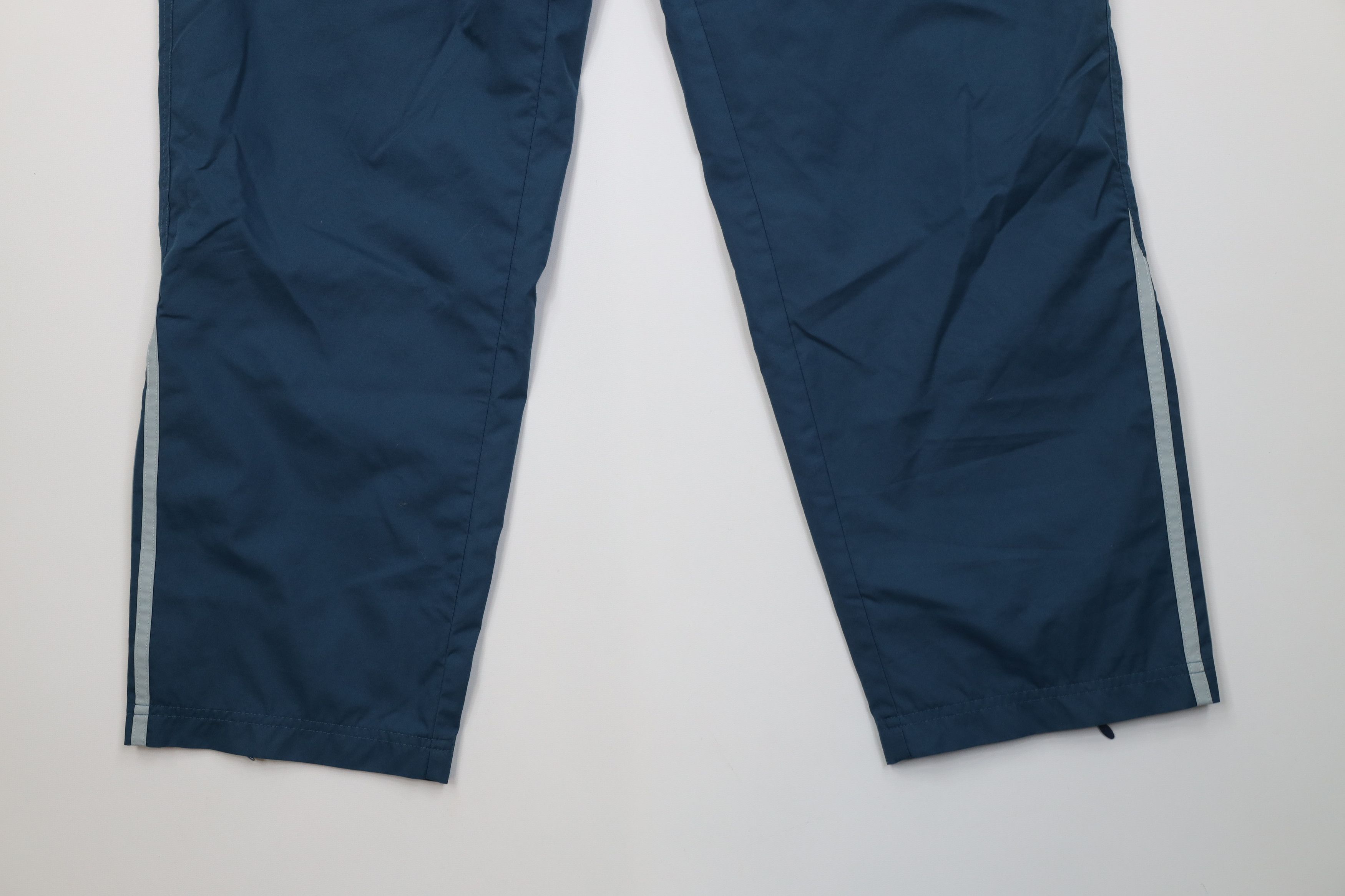 Adidas Vintage Y2K 2000 Adidas Striped Lined Windbreaker Pants Blue Size US 38 / EU 54 - 4 Thumbnail
