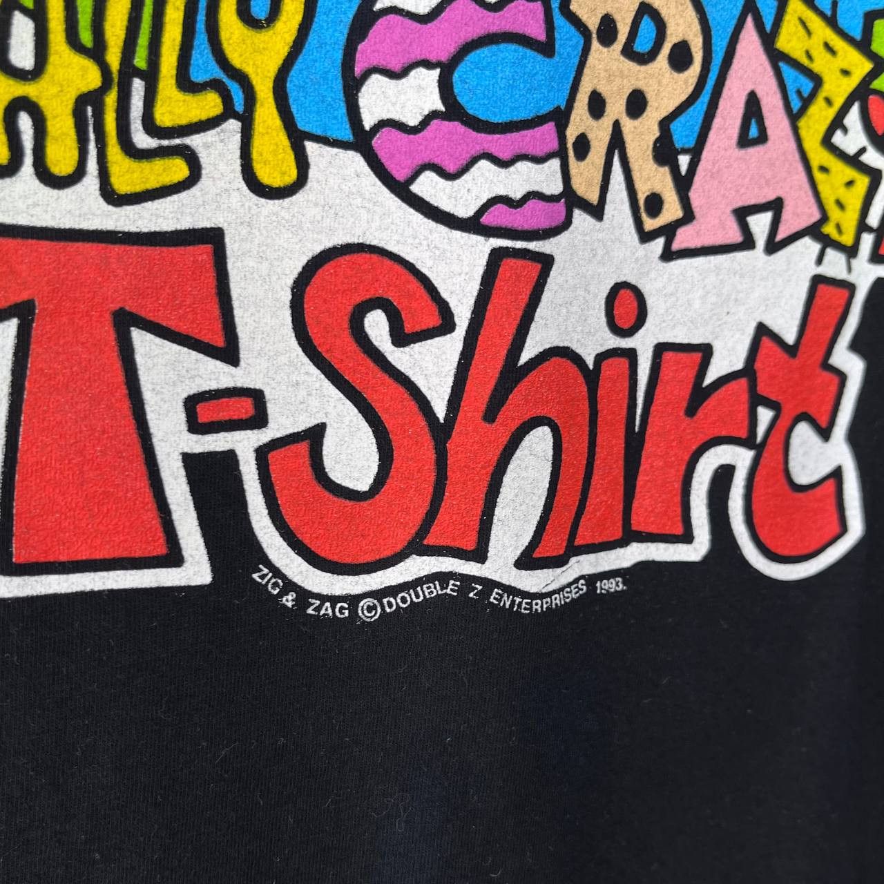 Vintage Vintage Rare 1993 Zig and Zag Cartoon Black Tshirt Supatees Size US L / EU 52-54 / 3 - 5 Thumbnail