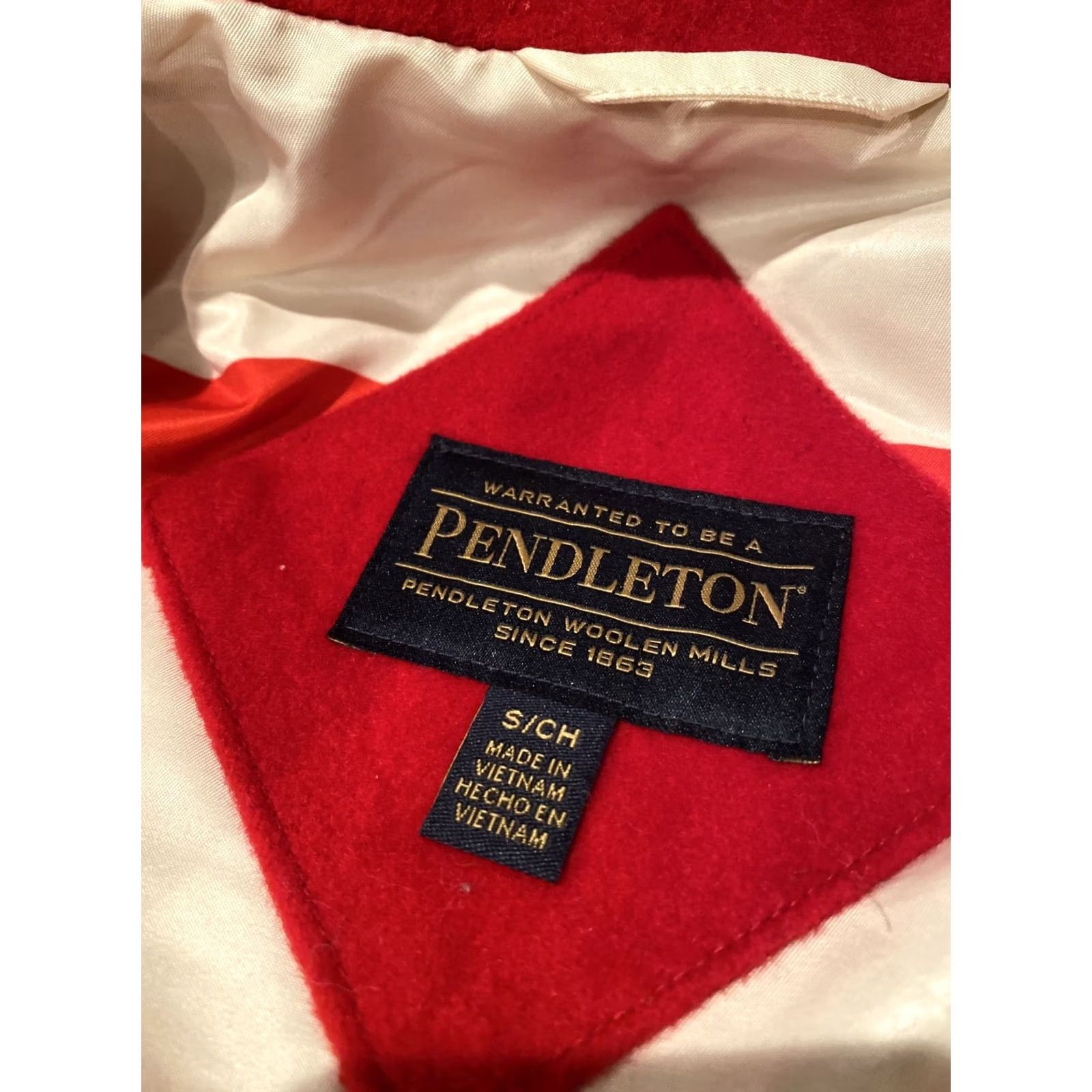 Pendleton VINTAGE Pendleton Coat Wool Red Lined Heavyweight Overcoat Womens Small NWT Size S / US 4 / IT 40 - 7 Thumbnail