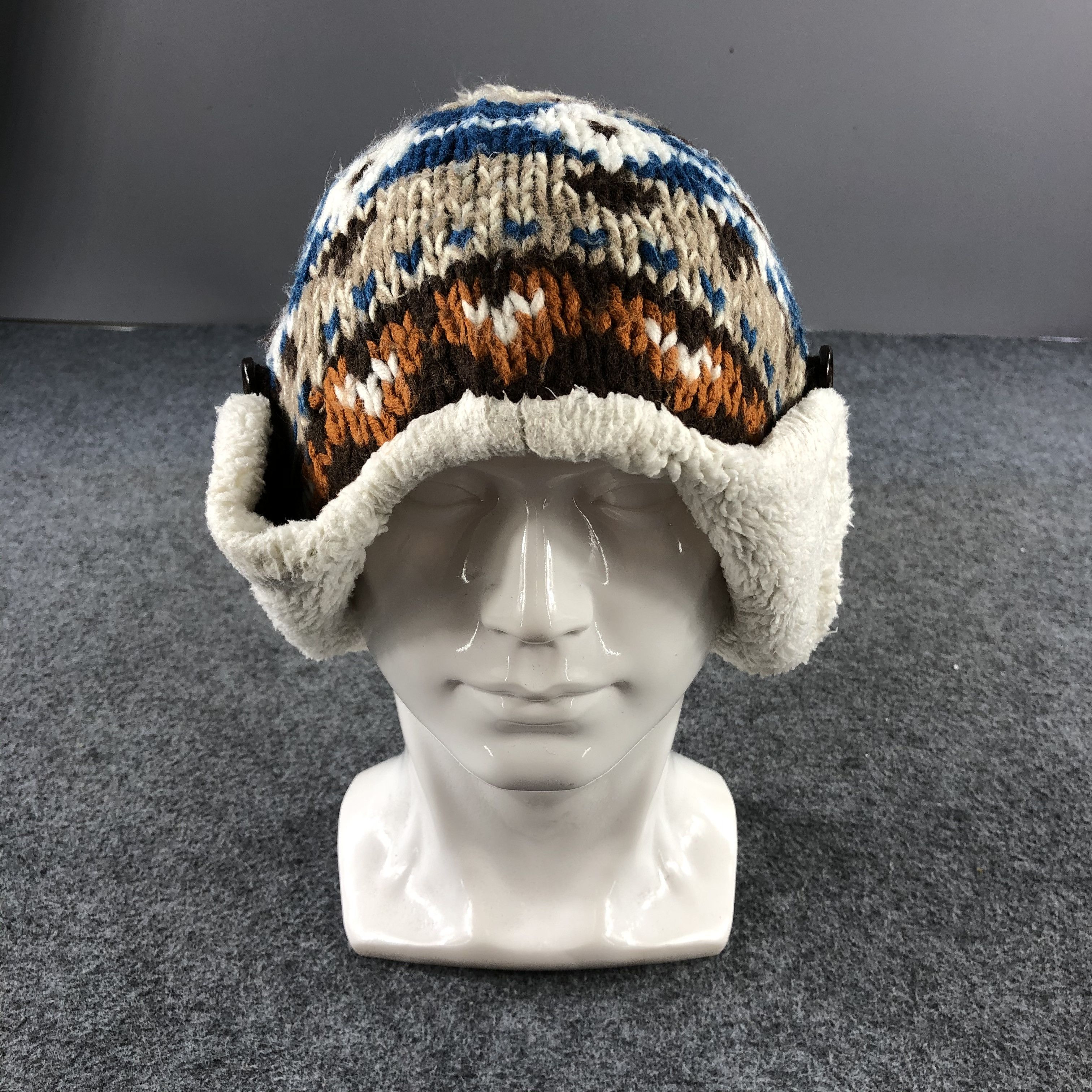 Vintage Ski Earflap Ushanka Bobble Beanie Snowcap Snow Hat B480 Size ONE SIZE - 2 Thumbnail