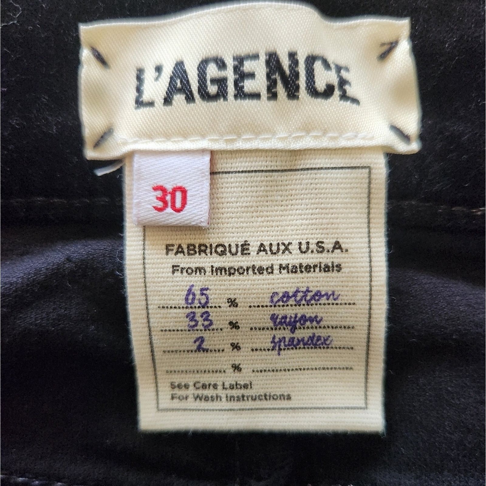 L'AGENCE L'Agence Margot Velvet Jean with High Rise 30 Size 30" / US 8 / IT 44 - 11 Thumbnail