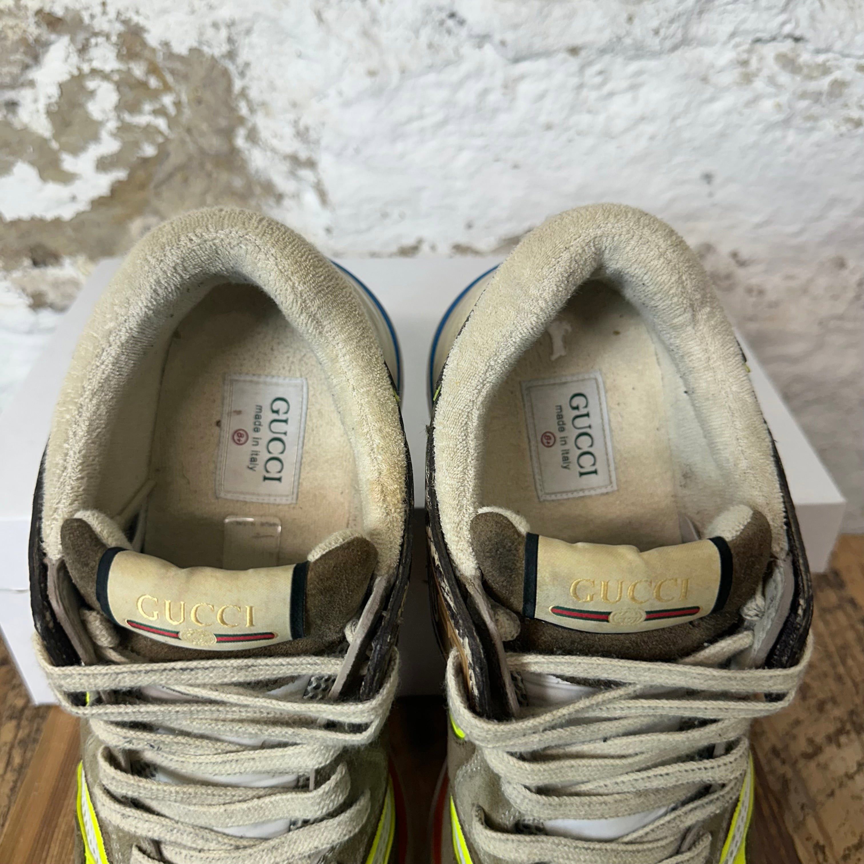 Gucci Gucci Ultrapace Brown Cream Sneaker Sz 8.5 Size US 8.5 / EU 41-42 - 4 Thumbnail