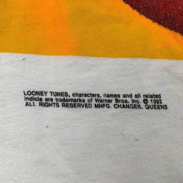 Changes Vintage 1992 BUGS BUNNY BULLEYE Looney Tunes Tee Shirt Size US XL / EU 56 / 4 - 7 Thumbnail