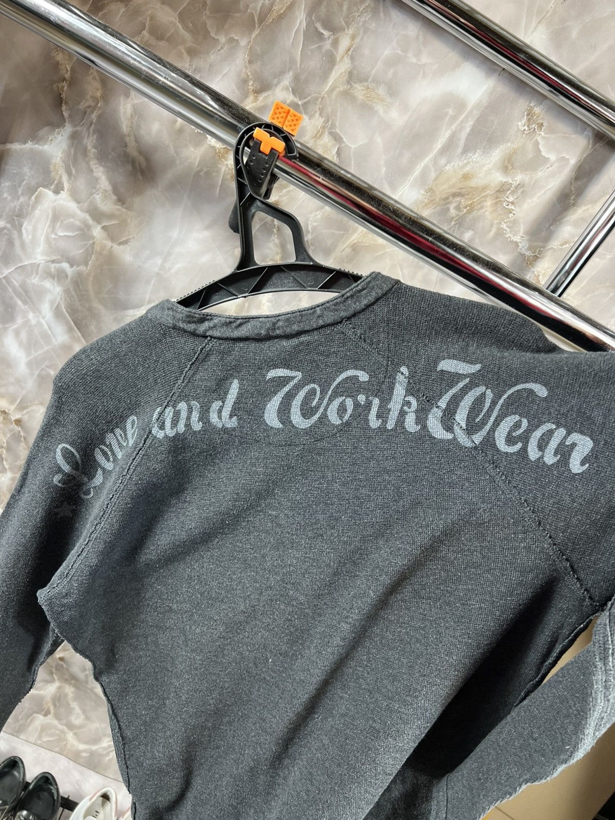 Diesel Vintage Diesel "Love and Workwear" Y2k Sweater Size US M / EU 48-50 / 2 - 2 Thumbnail