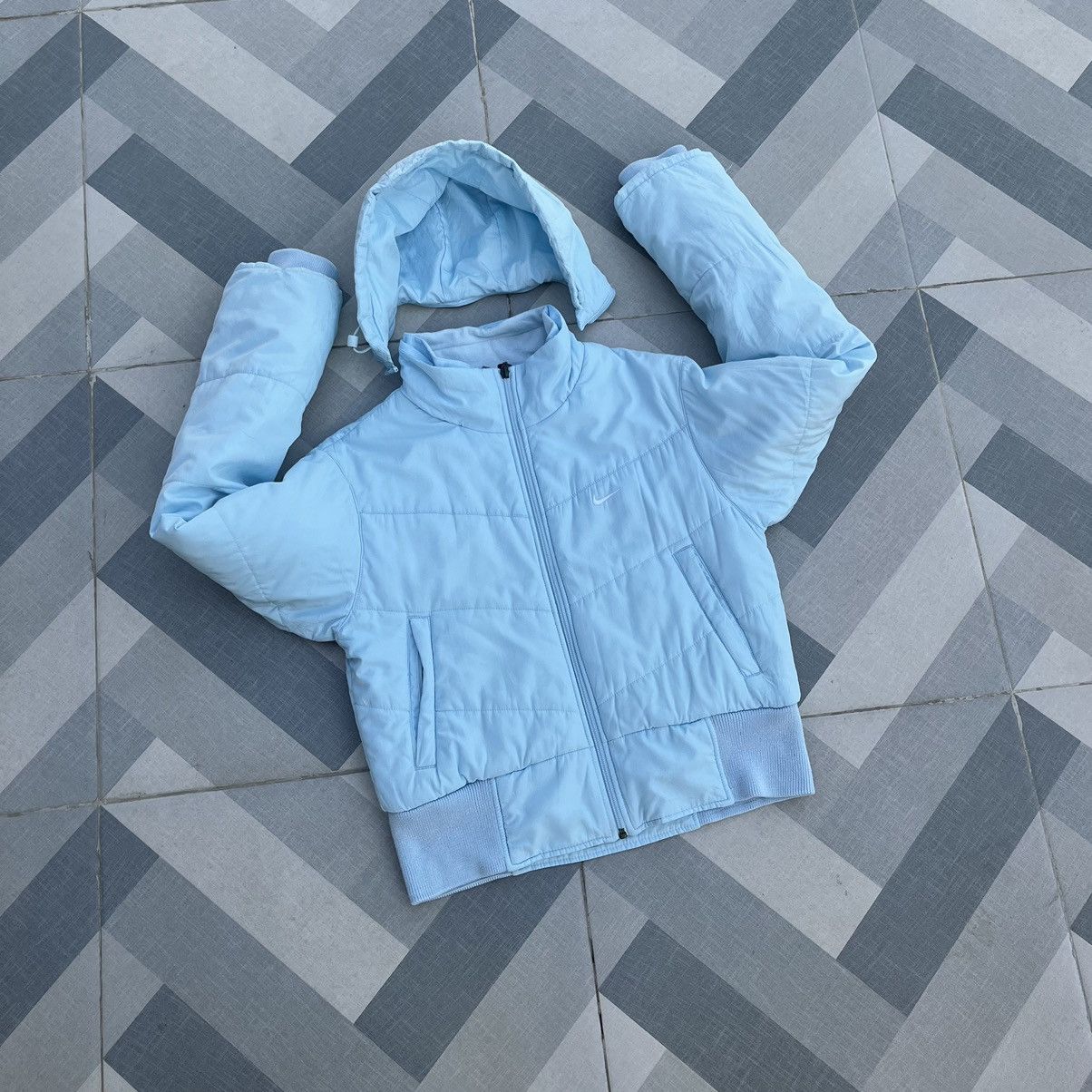 Nike × Vintage Vintage Nike Puffer Crop Puffer Jacket Size M / US 6-8 / IT 42-44 - 1 Thumbnail