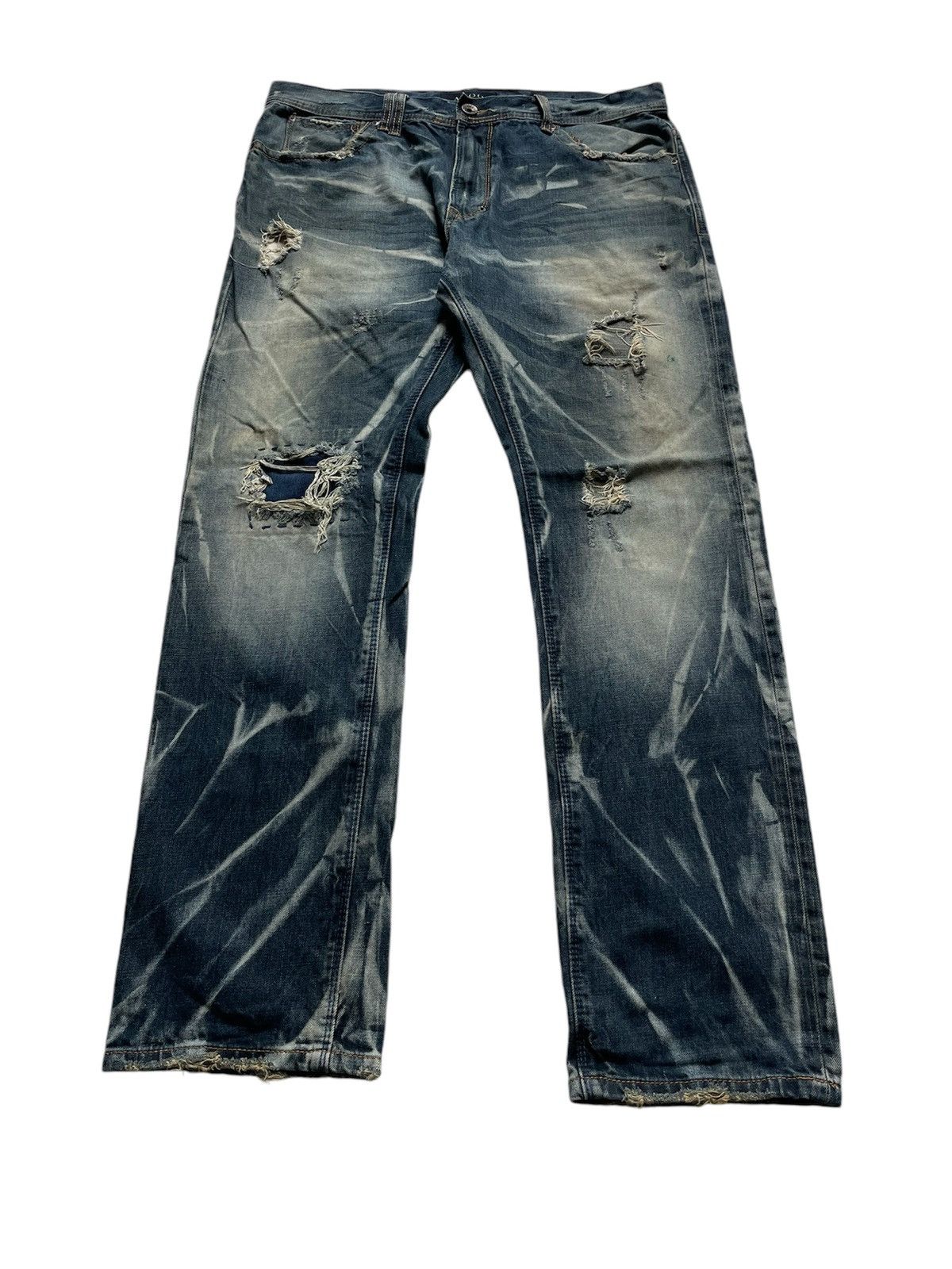 Japanese Brand × Vintage Vintage Japanese Brand Akoo Distressed Jeans Size US 36 / EU 52 - 3 Thumbnail